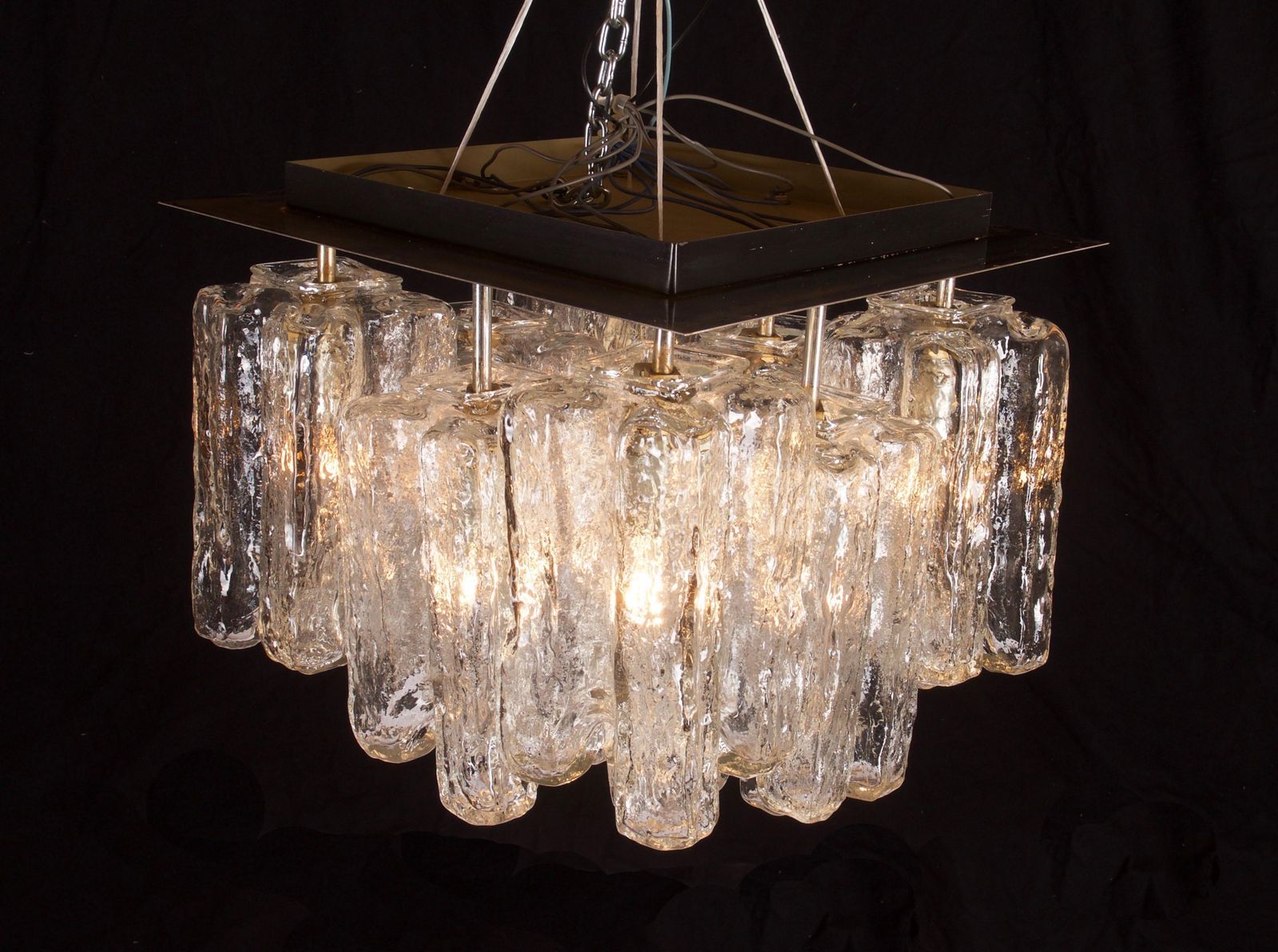 photo vintage Kalmar Granada Flush Mount Chandelier