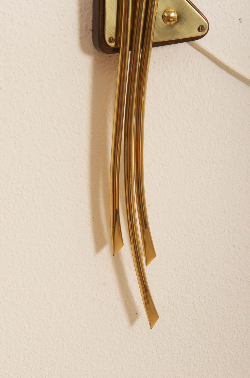 A Pair Of Brass Opaline Glass Sconce Wall Lamp By Rupert Nikoll photo vintage