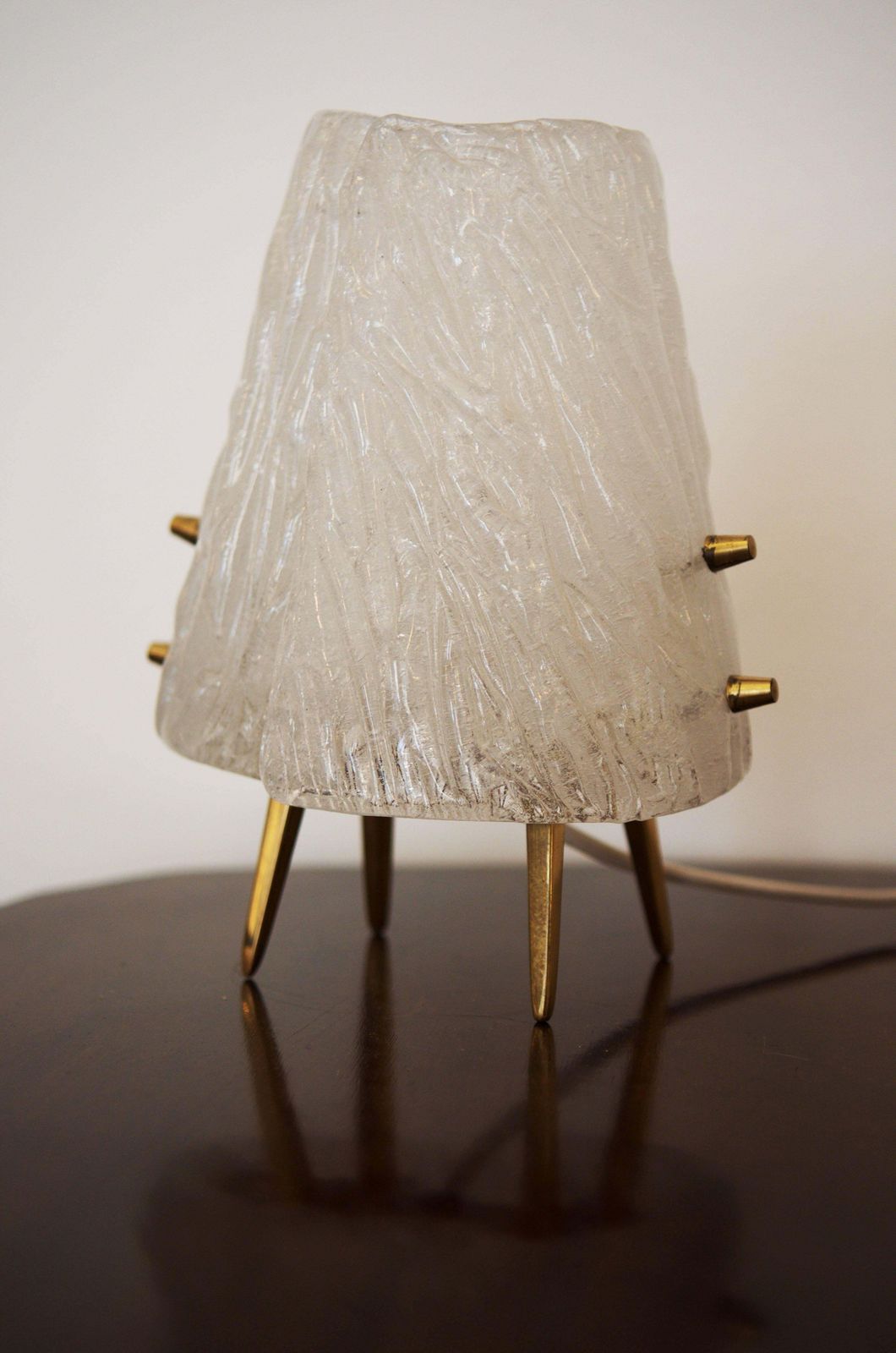 Ice Glass Table Lamps By "Kalmar" Vienna photo furniture