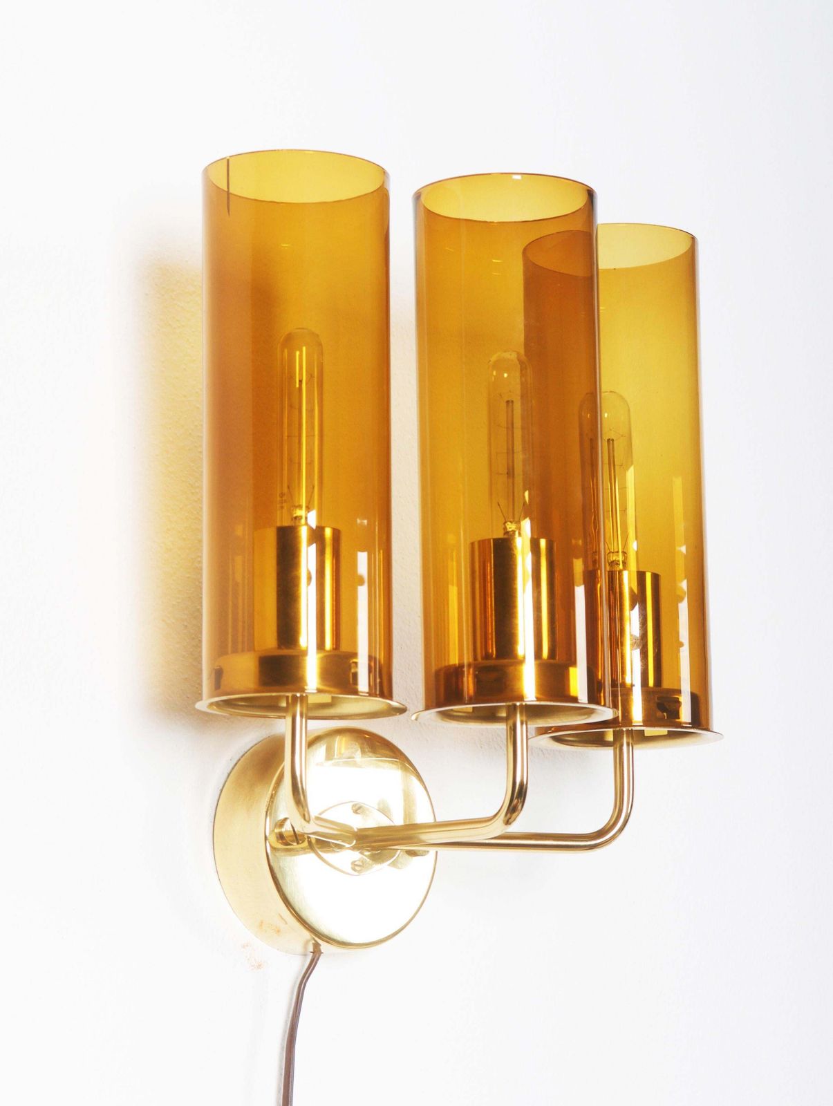 Pair Of Wall Lamps By Hans Agne Jakobsson Model V 169/3 photo vintage