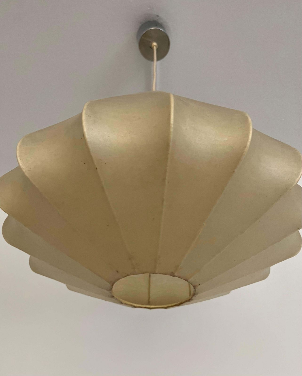 photo for sale Mid Century German "Cocoon" Chandelier By Goldkant Leuchten, 1960s