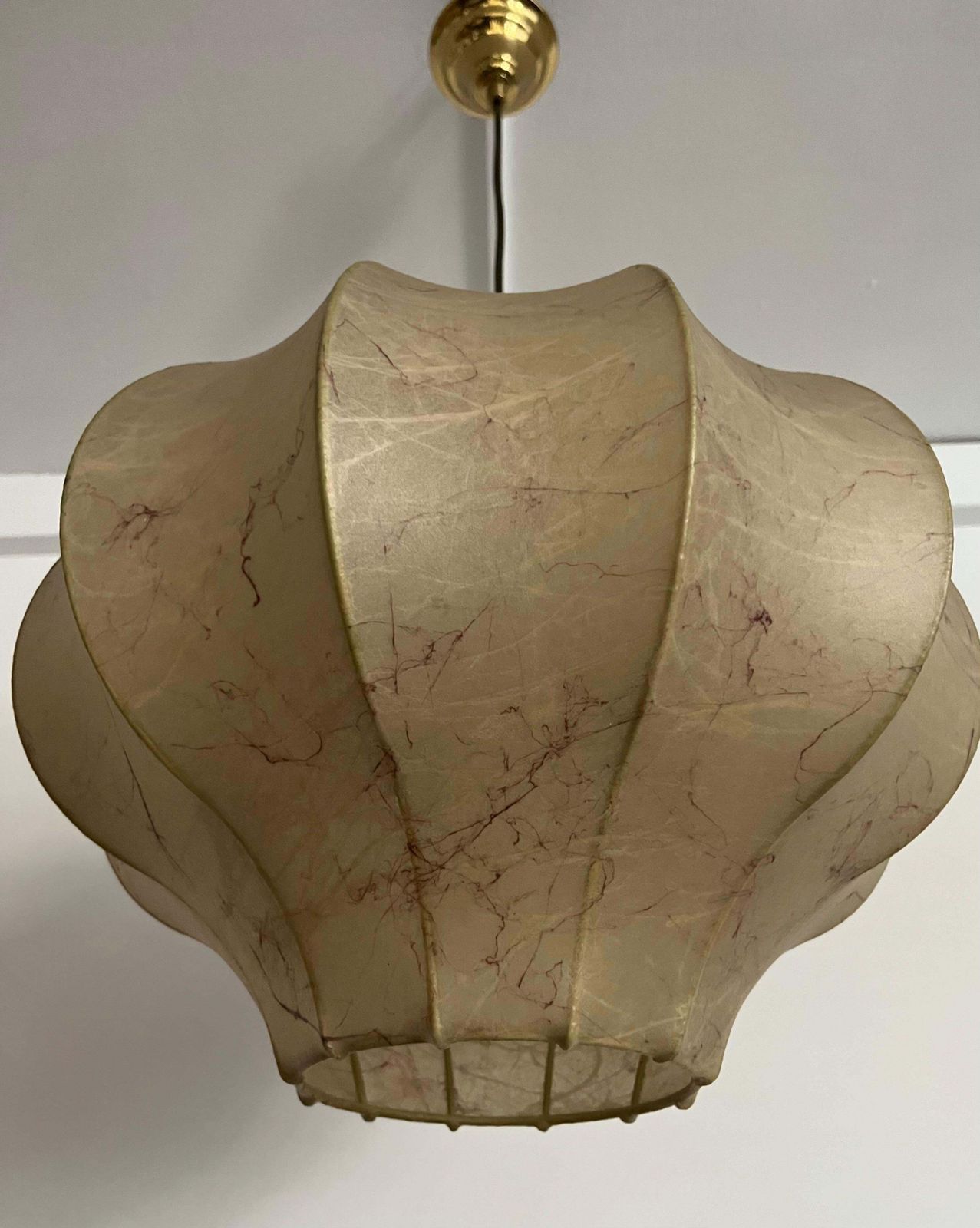 Mid Century German "Cocoon" Chandelier By Goldkant Leuchten, 1960s photo Lighting