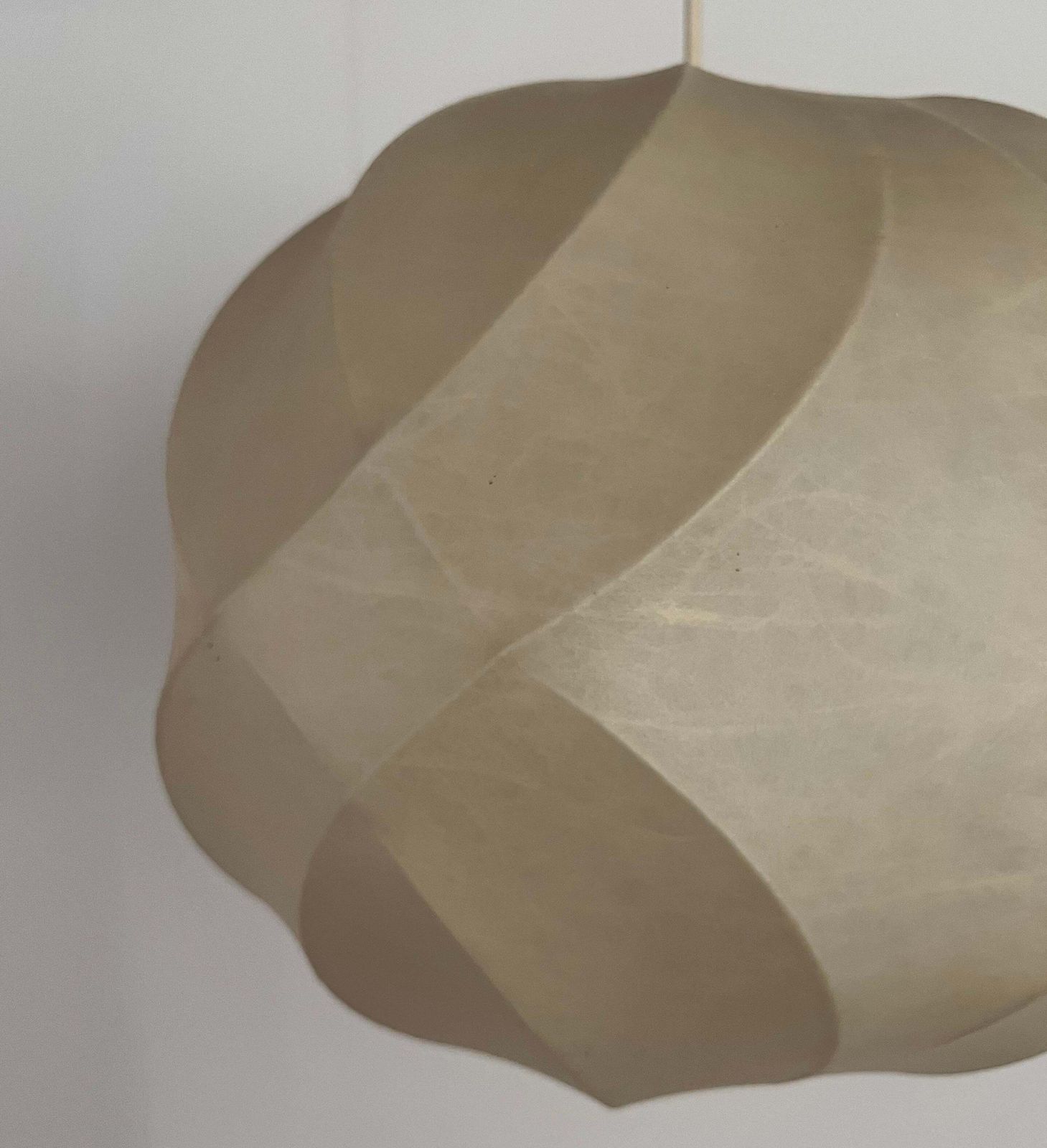 German Mid Century Cocoon Chandelier By Friedel Wauer For Goldkant, 1960s photo vinterior