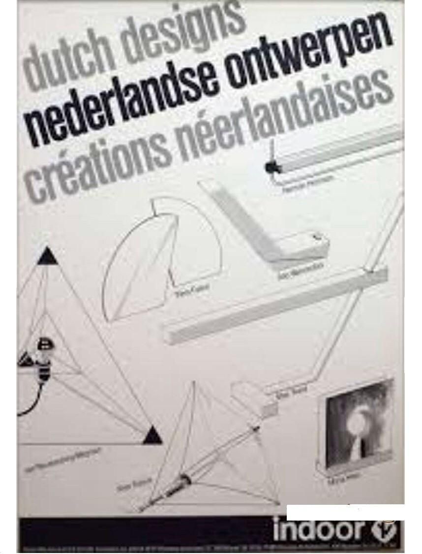 photo vinterior Pair Of "Delamp" Dutch Black Lamps By Rob Wermenbol For Indoor, 1980s
