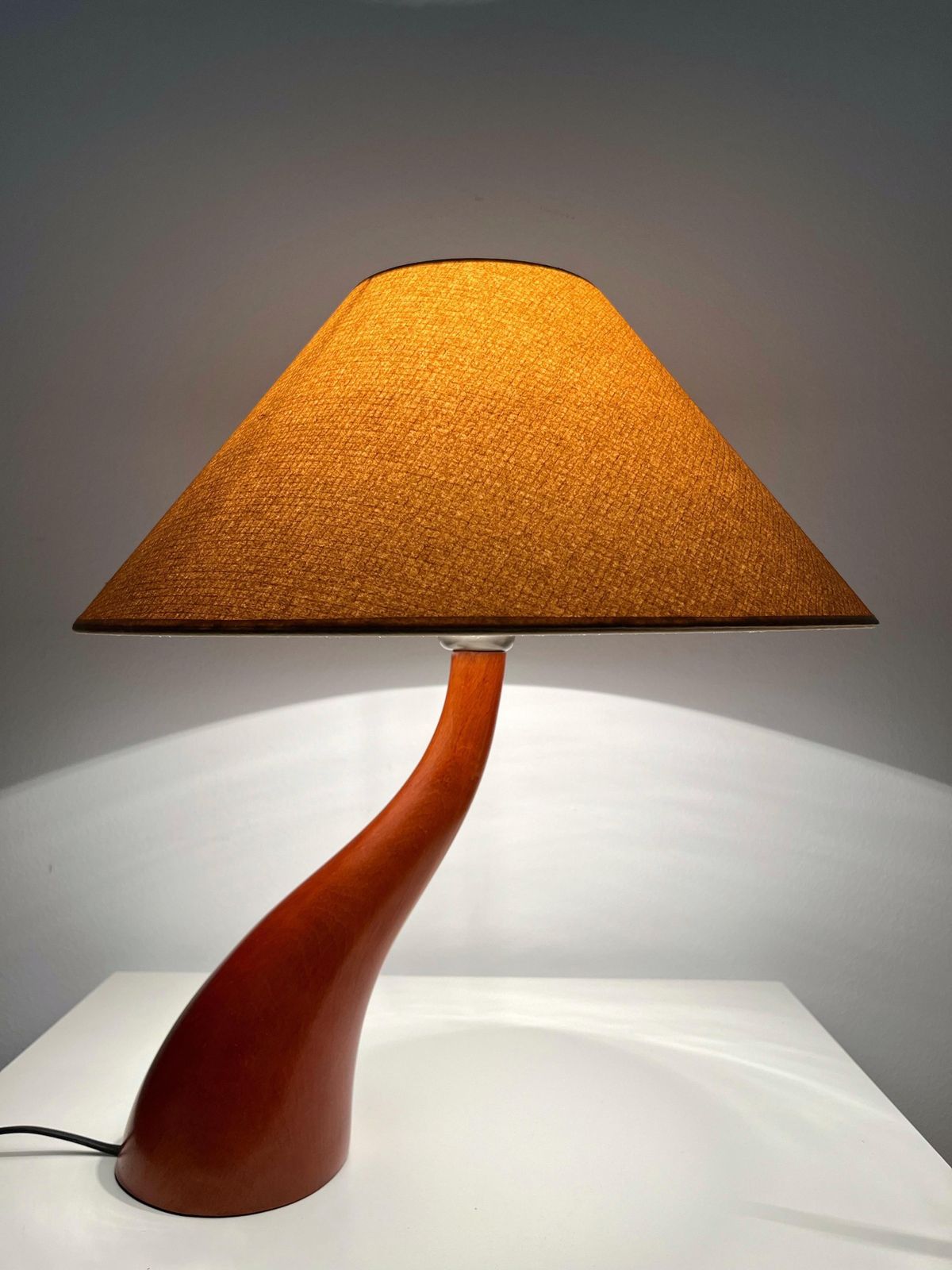 Postmodern "Bonsai" Pair Of Wood Table Lamps By Josep Llusca For Blauet, 1990s photo Lighting
