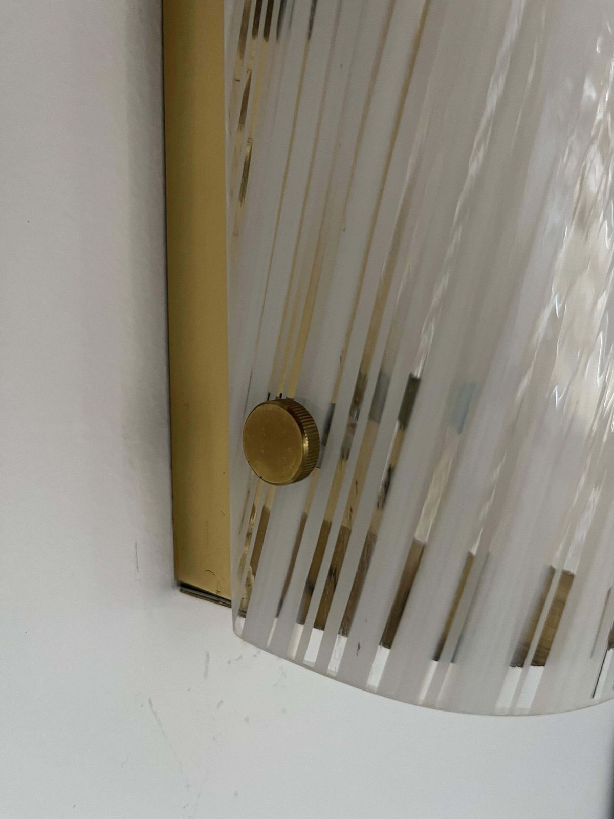German Mid Century White Clear Murano Pair Of Wall Sconces By Hillebrand, 1970s photo 2280.0