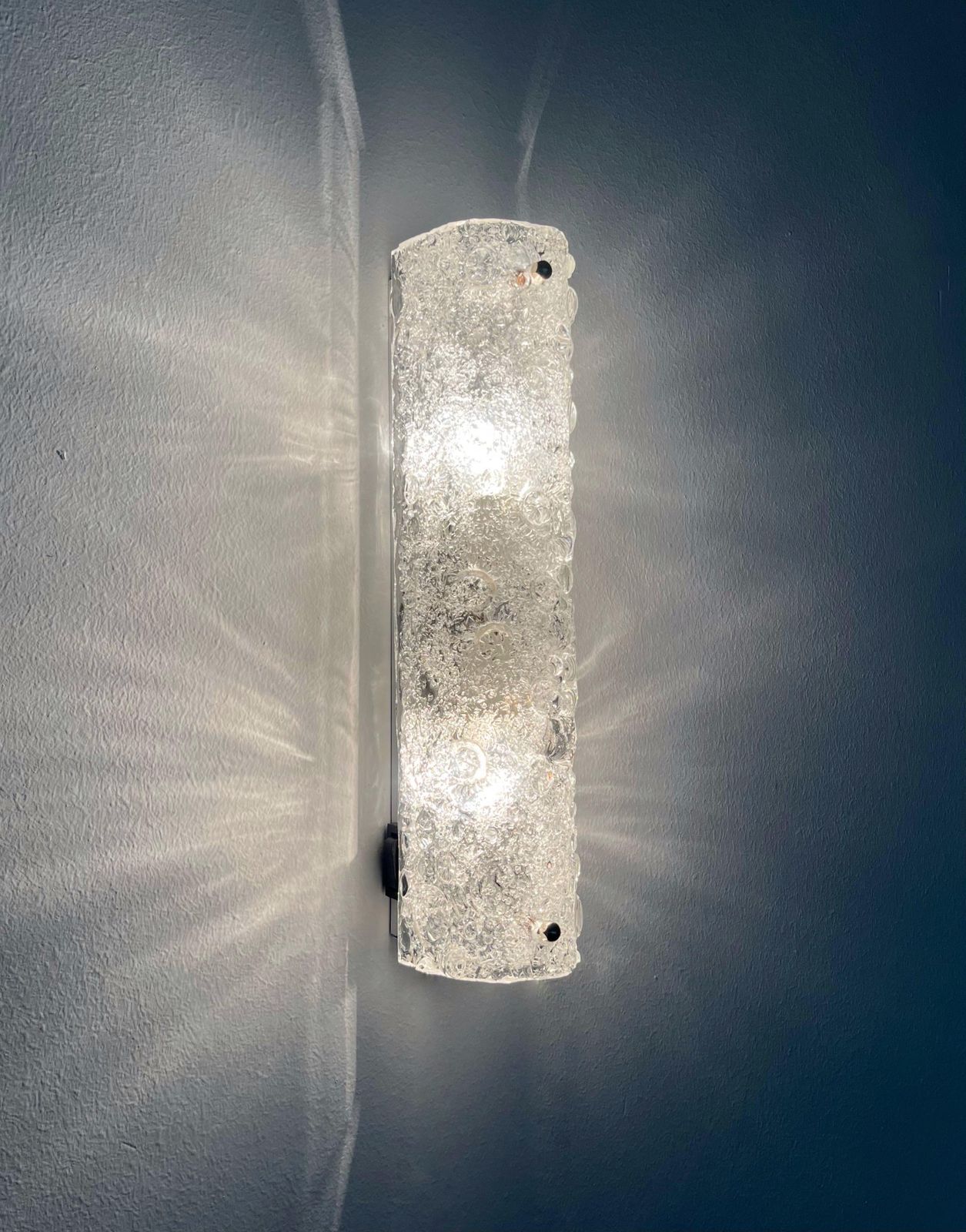 German Mid Century Pair Of Bubbles Murano Wall Sconces By Hillebrand, 1970s photo 2518.0
