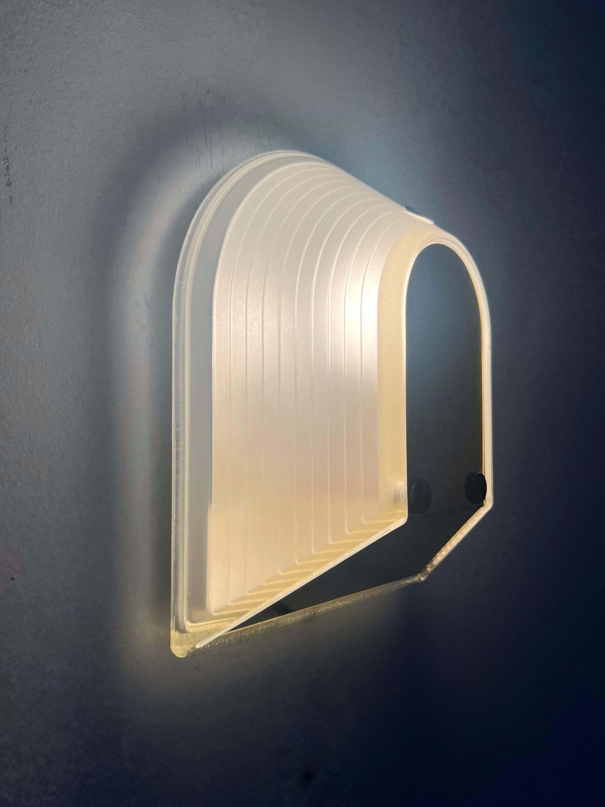 Italian Set Of Three "Tesi" Wall Sconces By Roberto Fiorato For Prisma, 1980s photo Lighting