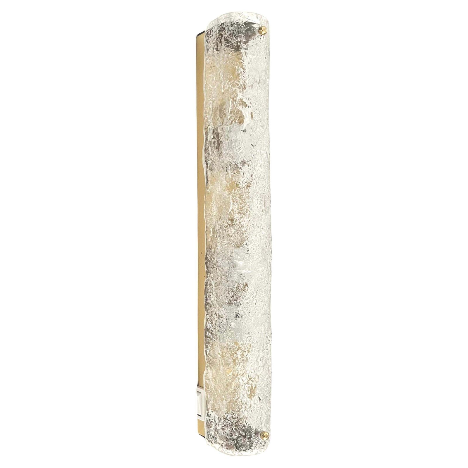 Individual German Midcentury Murano Long Wall Sconce By Hillebrand, 1970s