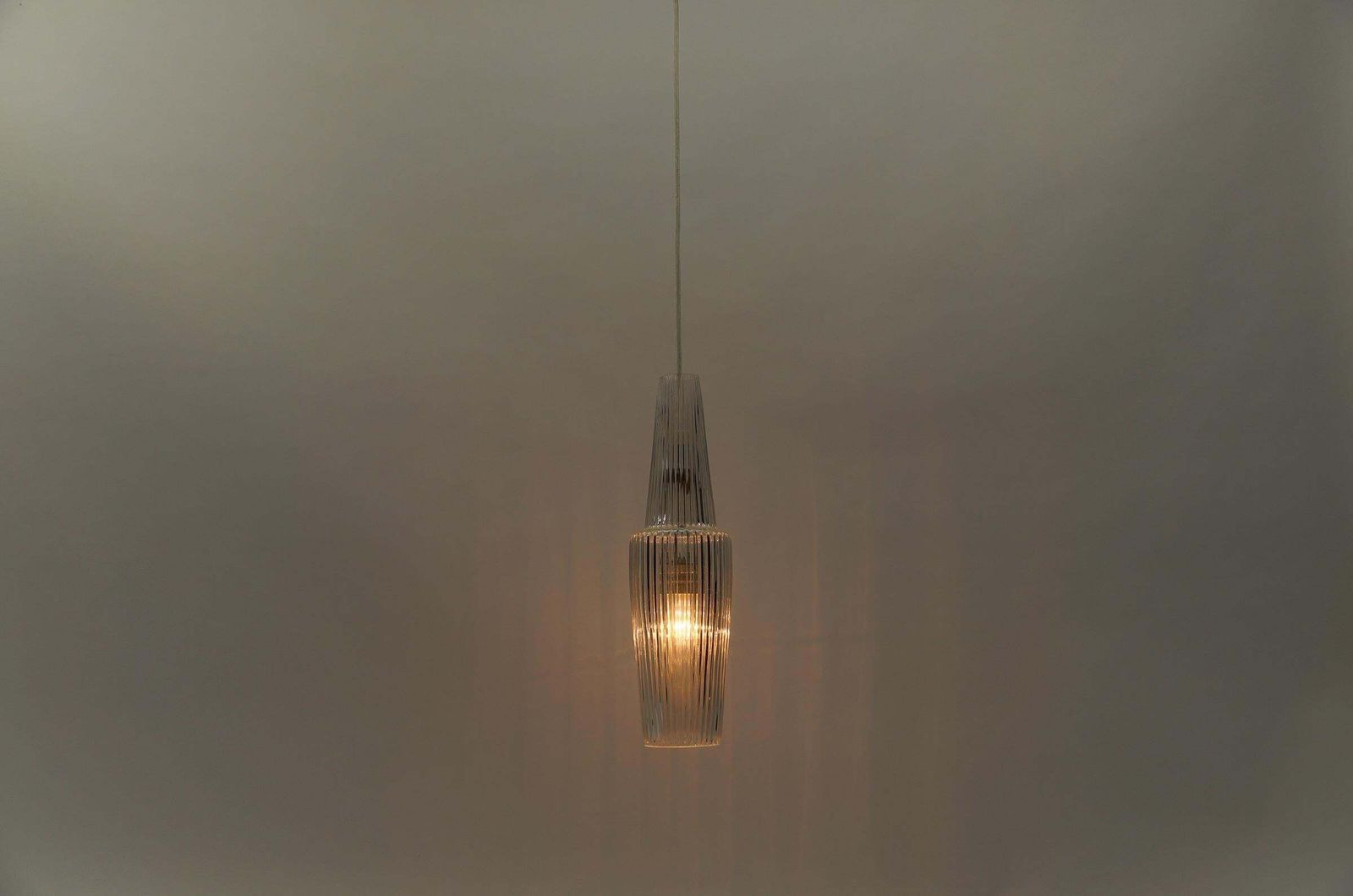 Glass Ceiling Lamp "Pisa" By Aloys Gangkofner For Peill & Putzler, 1950s photo Lighting