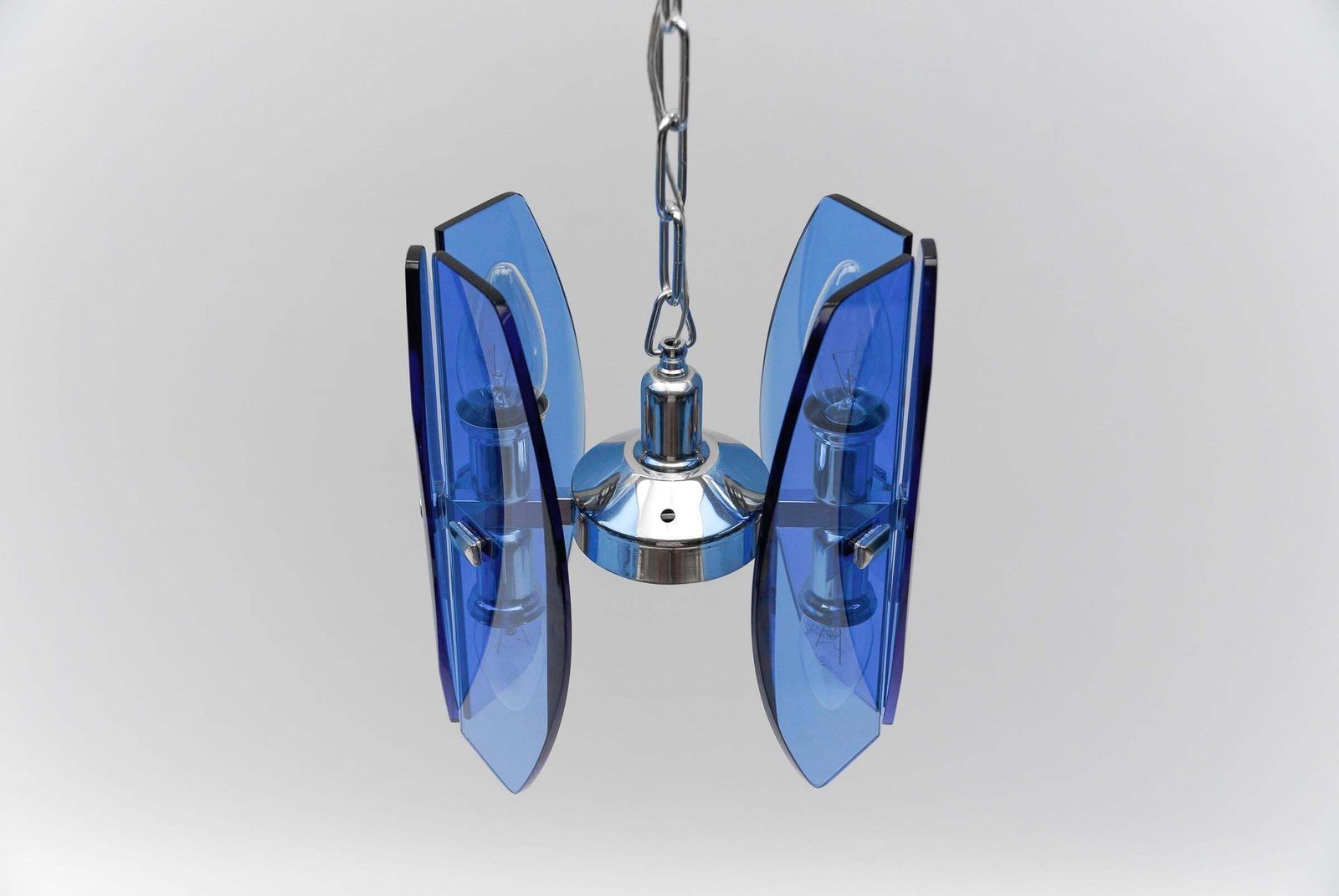 Lighting 2. Of 2 Mid Century Modern Ceiling Lamp By Antonio Lupi For Veca Italy, 1960s photo