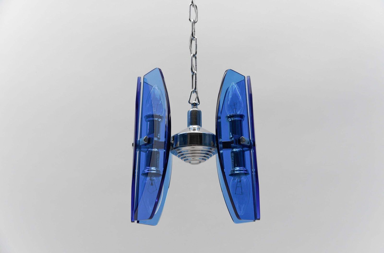 1. Of 2 Mid Century Modern Ceiling Lamp By Antonio Lupi For Veca Italy, 1960s photo 667.0