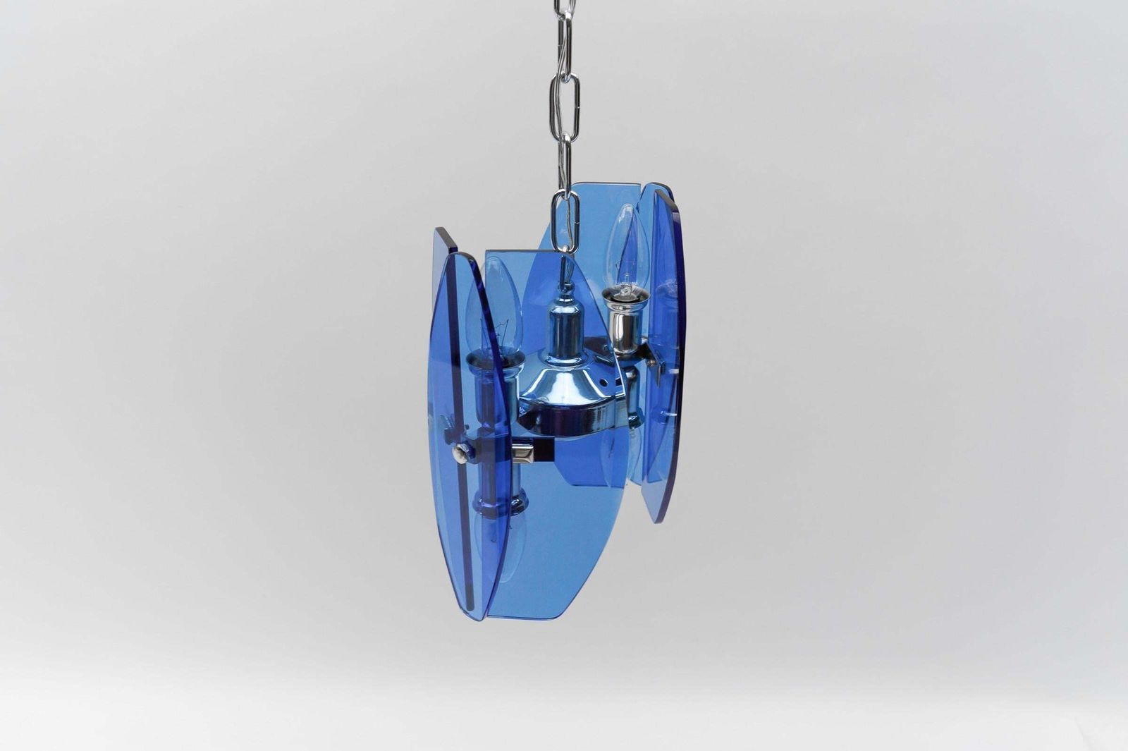 1. Of 2 Mid Century Modern Ceiling Lamp By Antonio Lupi For Veca Italy, 1960s photo buy