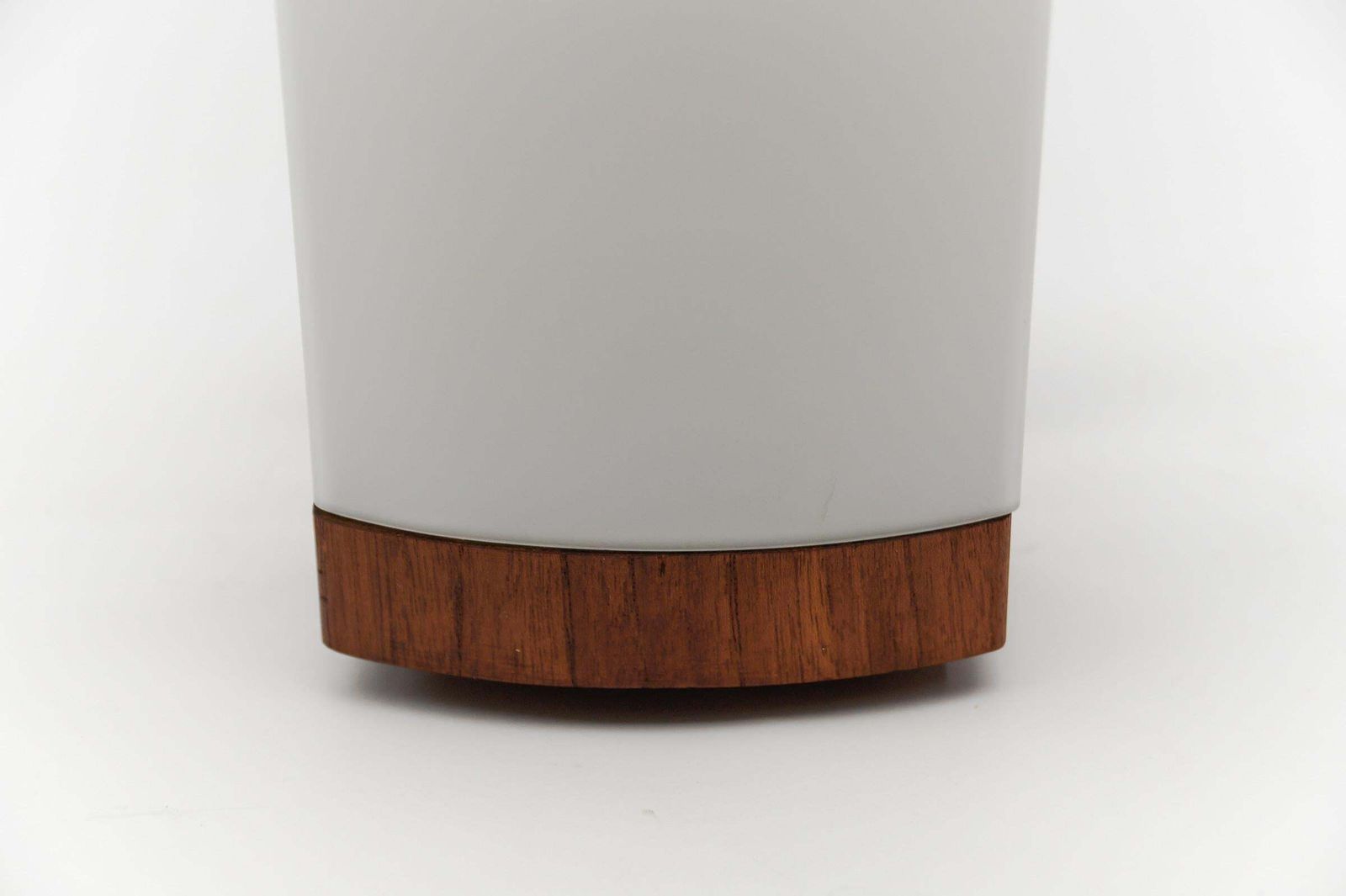 Teak And Opaline Glass Wall Lamp By Kaiser Leuchten, 1960s photo vintage