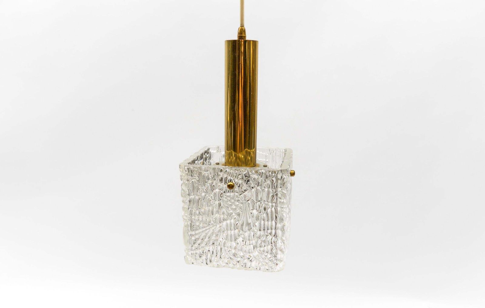 Petite Ice Glass Ceiling Lamp By Kalmar Franken Kg, Germany 1960s photo buy