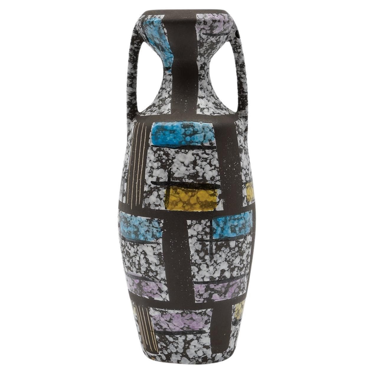 Bodo Mans Ceramic Vase "Paris" By Bay Keramik, Germany 1950s