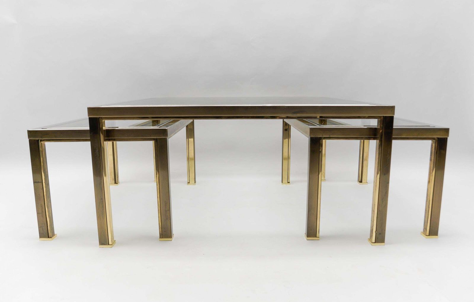 Coffee Table & Nesting Tables From Maison Charles, France 1970s, Set Of 3 photo 1019.0