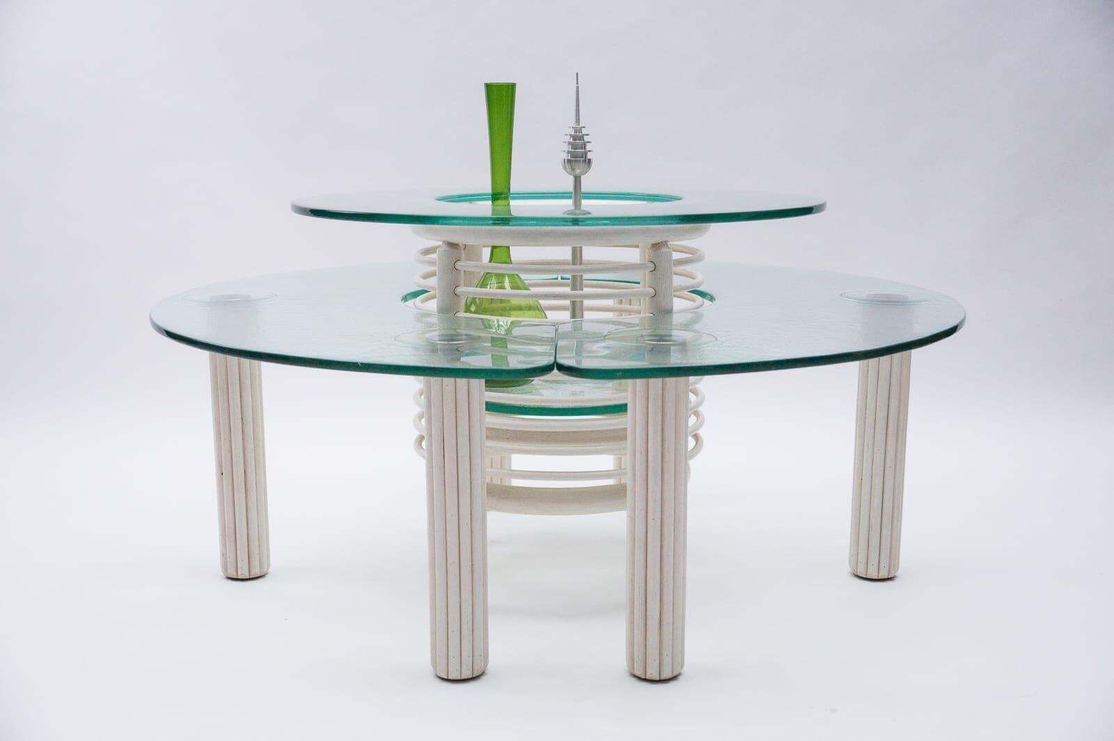 Rare Round 3 Object Tableset With Bottle Tray, 1980s Italy photo 1019.0
