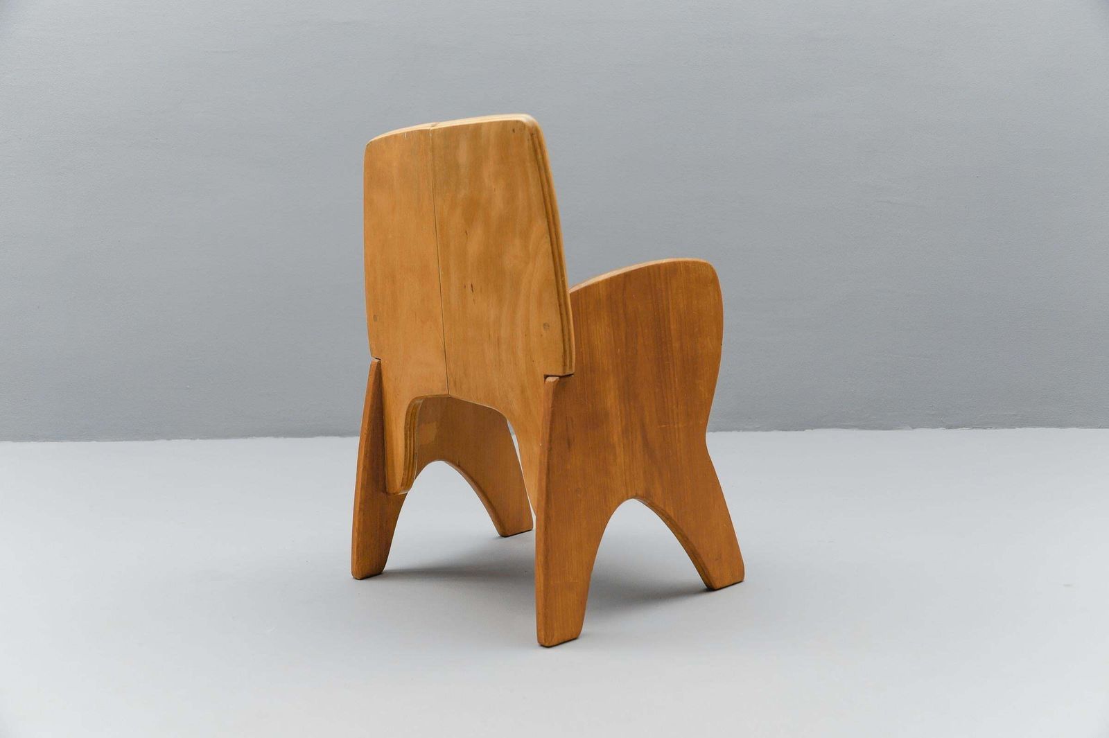 Awesome And Rare Scandinavian Wooden Childs Chair, 1960s photo 637.0