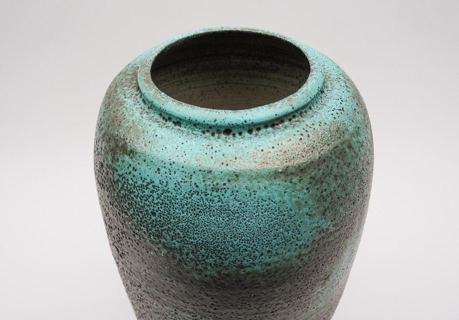 Huge Green Studio Ceramic Floor Vase By Wilhelm & Elly Kuch, 1960s, Germany photo 637.0