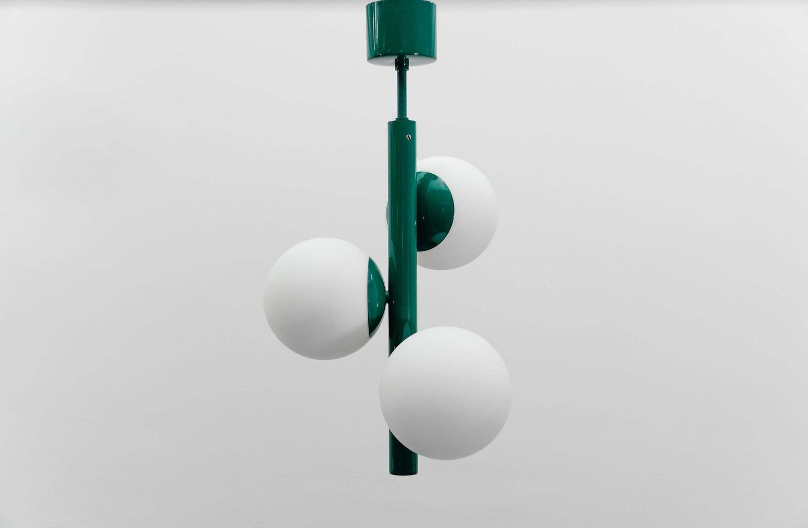 Green Mid Century Modern Sputnik Pendant Lamp By Kaiser Leuchten, Germany 1960s photo vintage