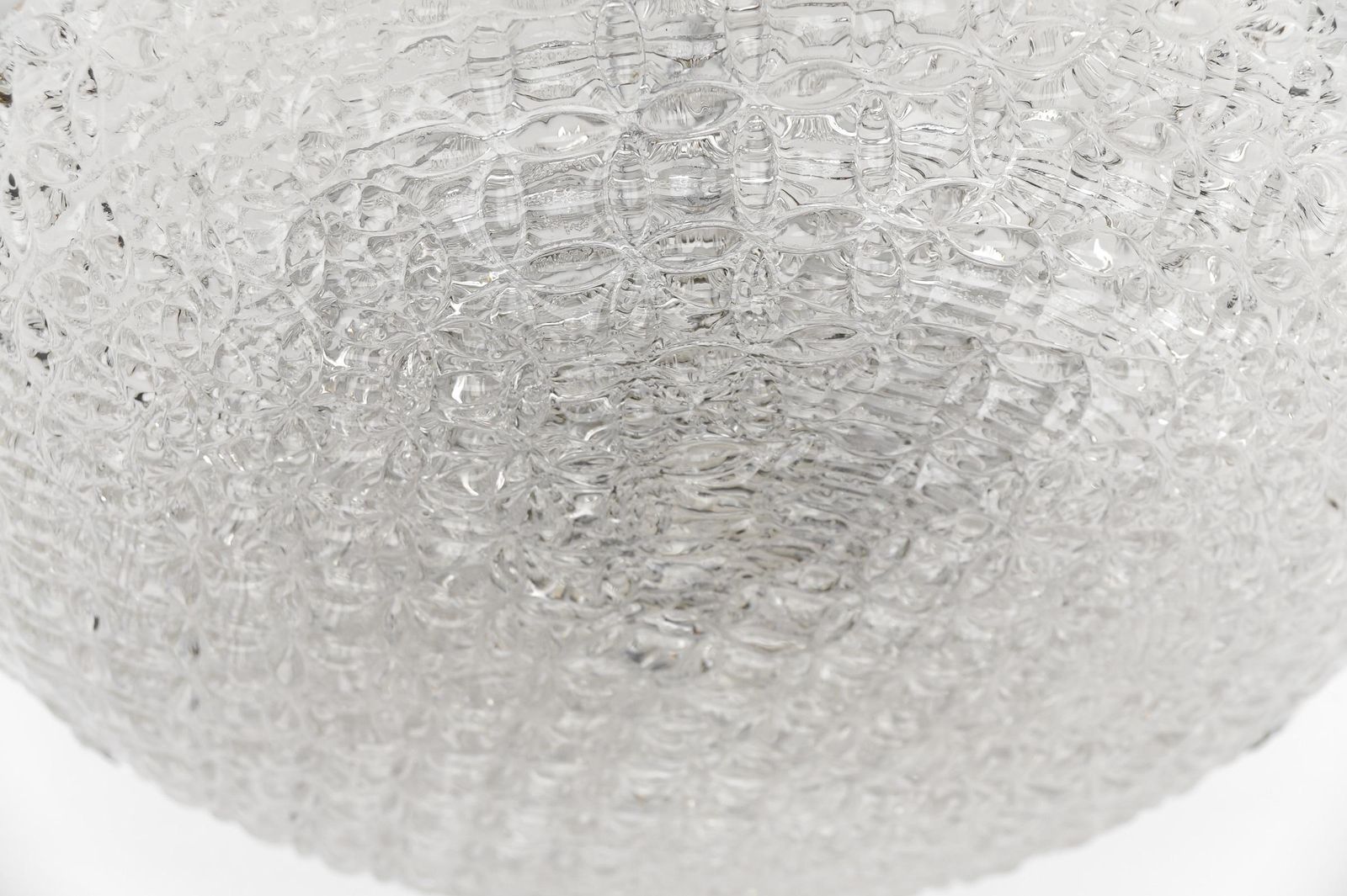 photo buy 1. Of 2 Huge Glass Rings Flush Mount By Kaiser Leuchten, 1960s Germany