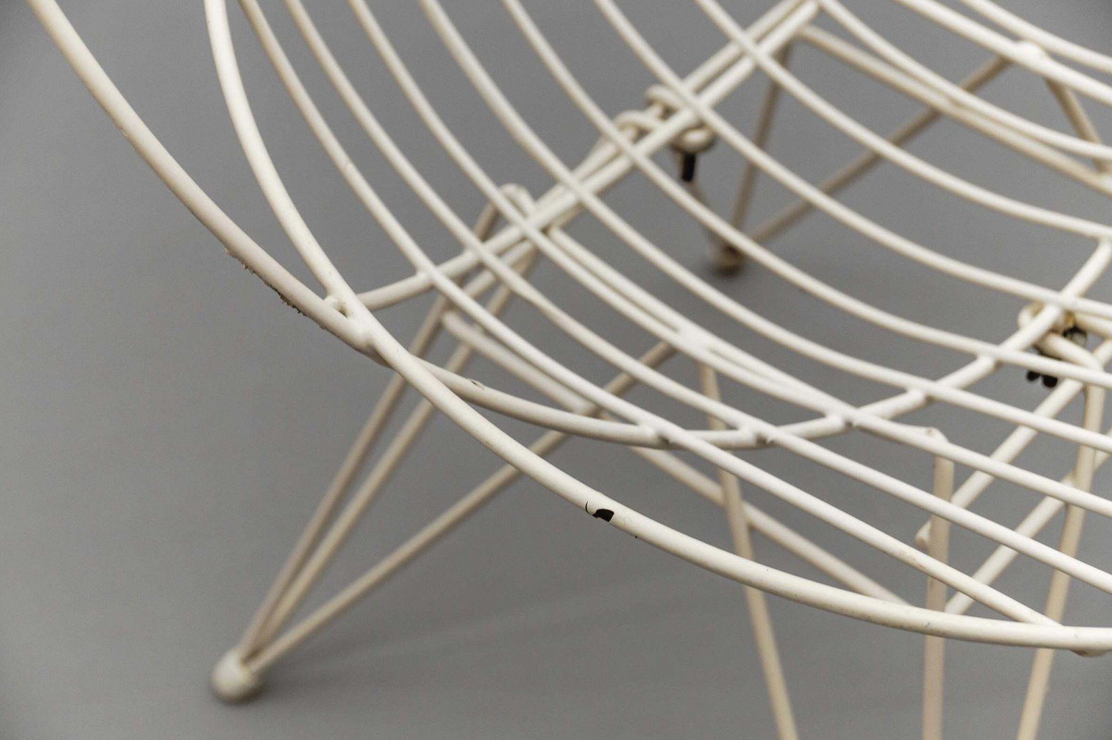 photo vintage 2x Combex Wire Chair + Table By Cees Braakman For Pastoe, 1950er Netherlands