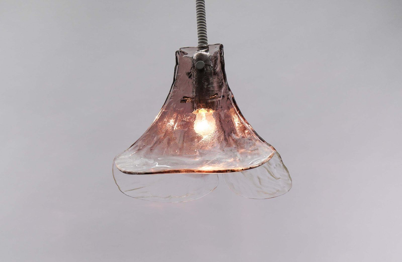 Lovely Violet Pendant Lamp For J.T. Kalmar In Murano Glass By Carlo Nason, 1970s photo buy