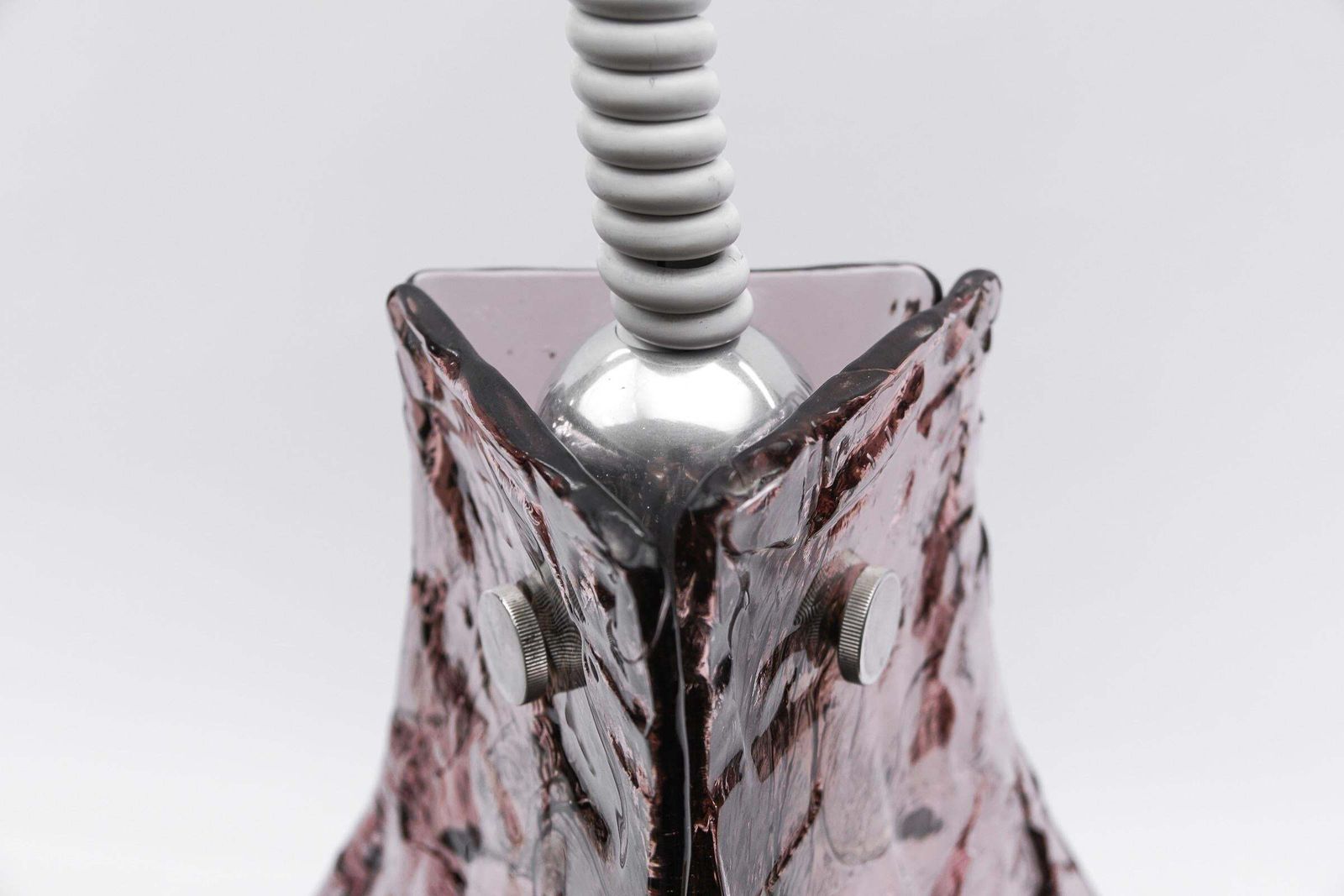 photo furniture Lovely Violet Pendant Lamp For J.T. Kalmar In Murano Glass By Carlo Nason, 1970s