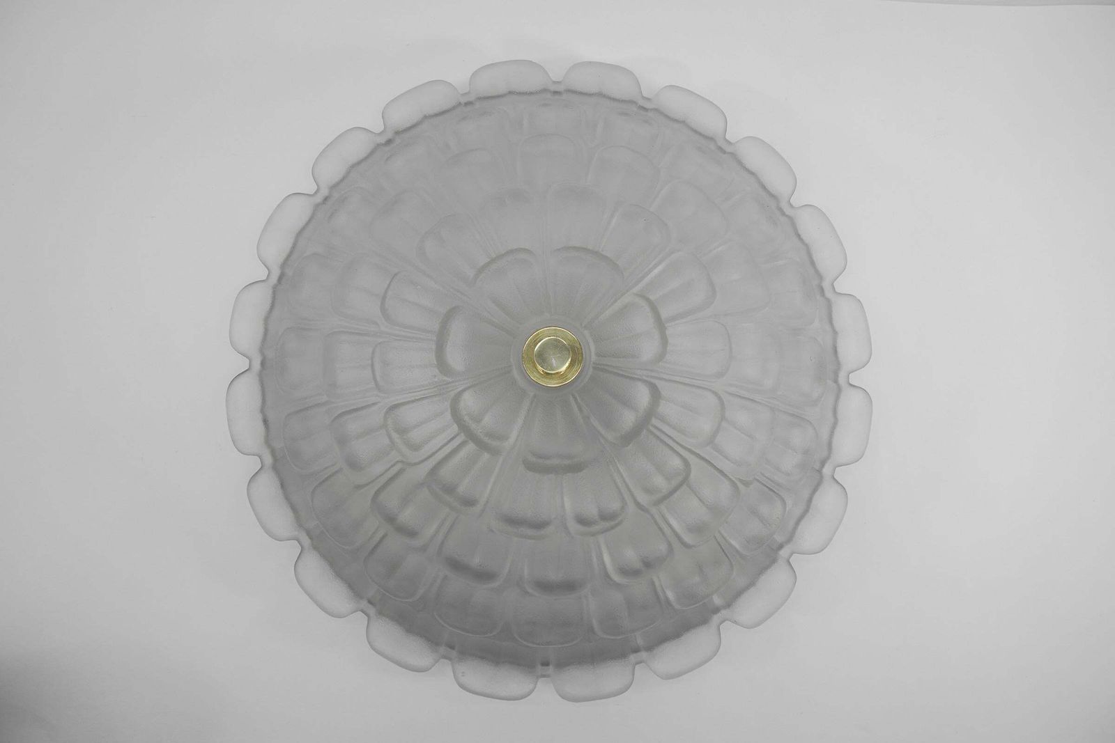 Lighting Lovely Elegant Stained Glass Flush Mount, 1960s France photo