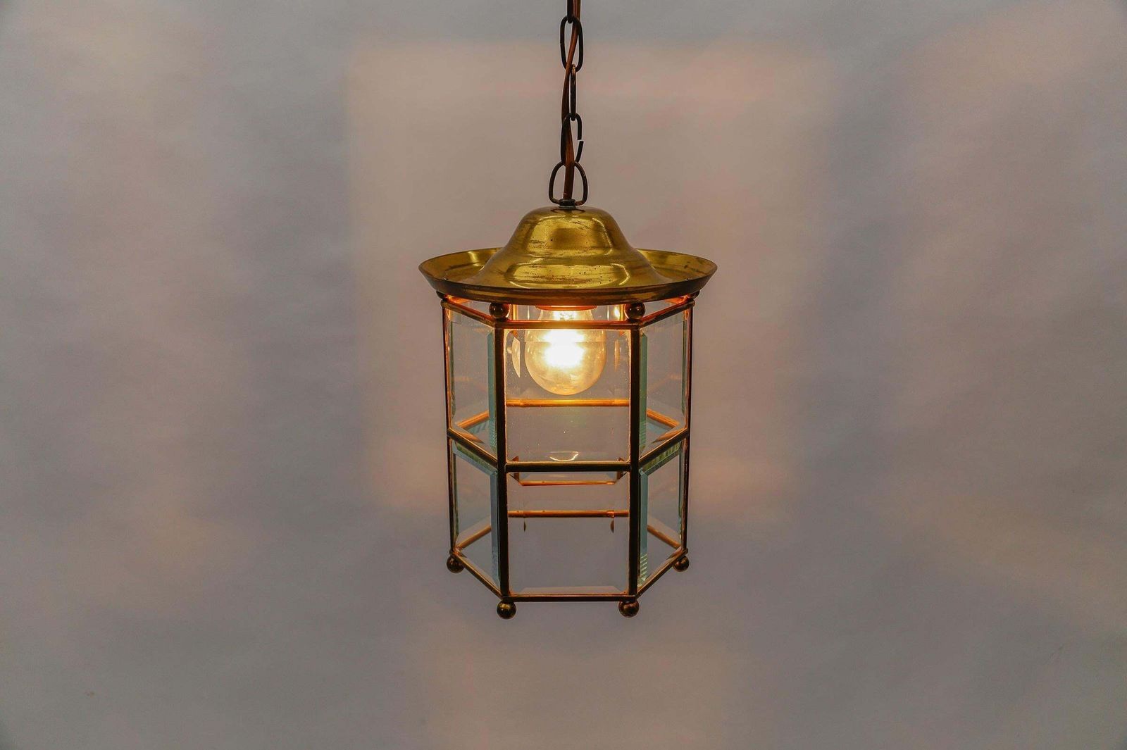 Awesome Adolf Loos Lobmeyr Light Cut Glass And Brass, Austria 1930s photo buy