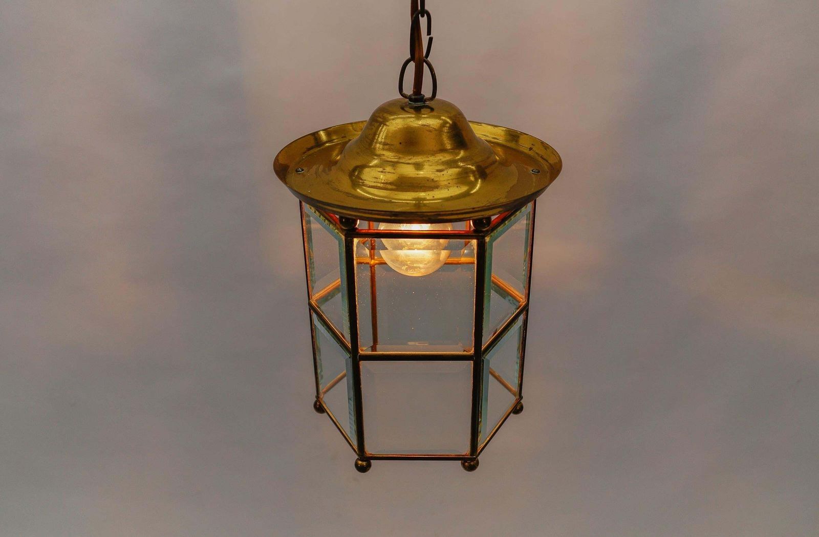 Lighting Awesome Adolf Loos Lobmeyr Light Cut Glass And Brass, Austria 1930s photo