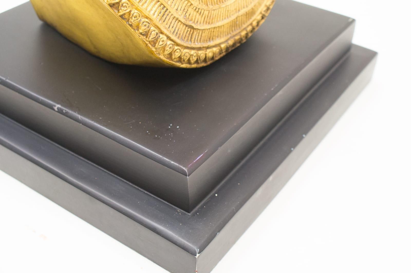 photo vinterior Awesome Egyptian Pharao Ramses Coffee Table Sculpture Legs, 1960s, Italy