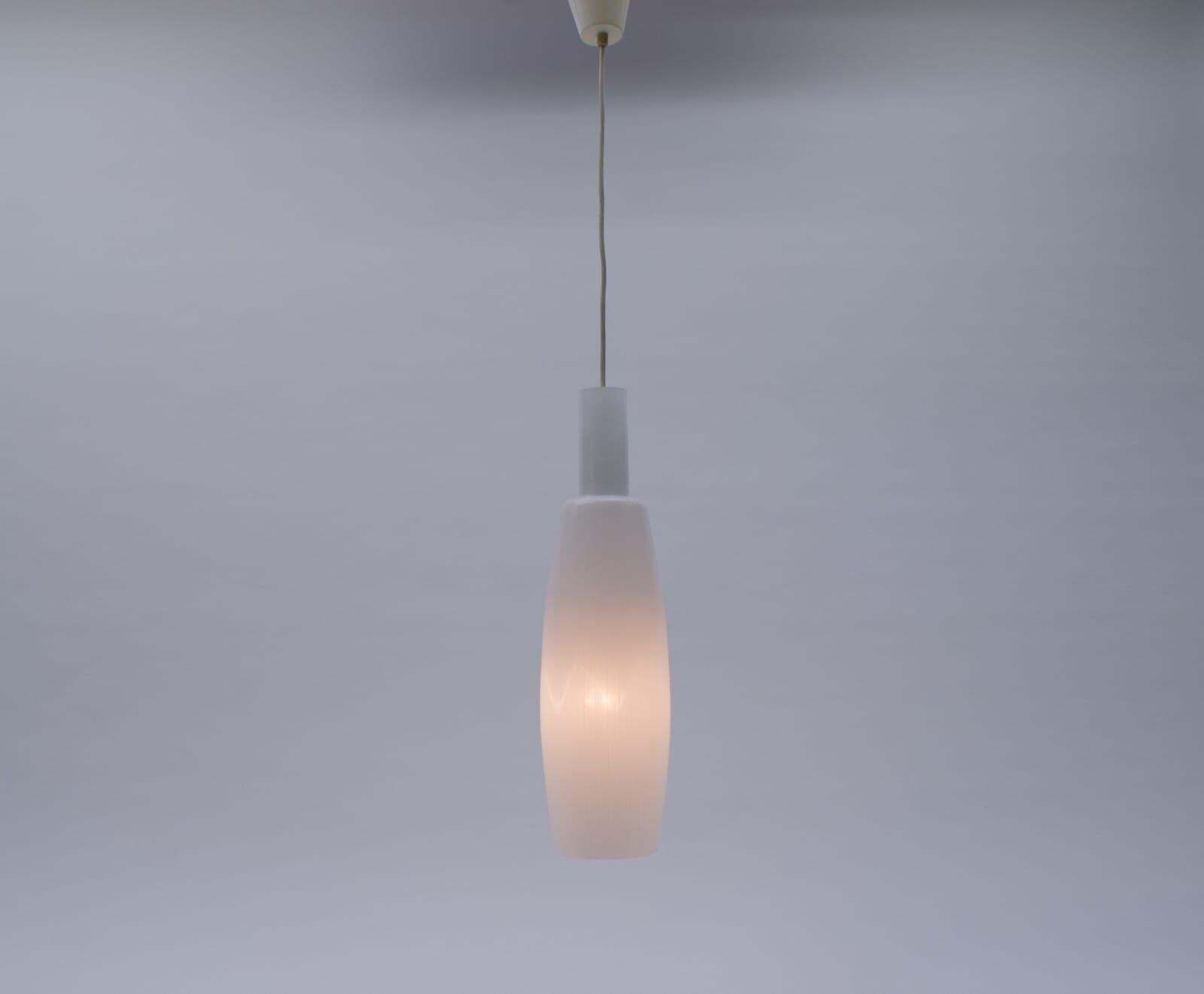 Rare Pair Of Cylindrical Glass Lamps, 1950s, Germany photo buy