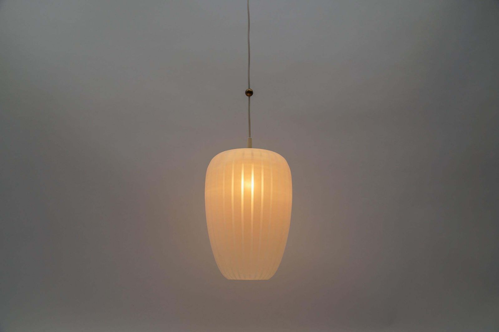 Glass Ceiling Lamp "Diana" By Wilhelm Wagenfeld For Peill & Putzler, 1954 photo buy