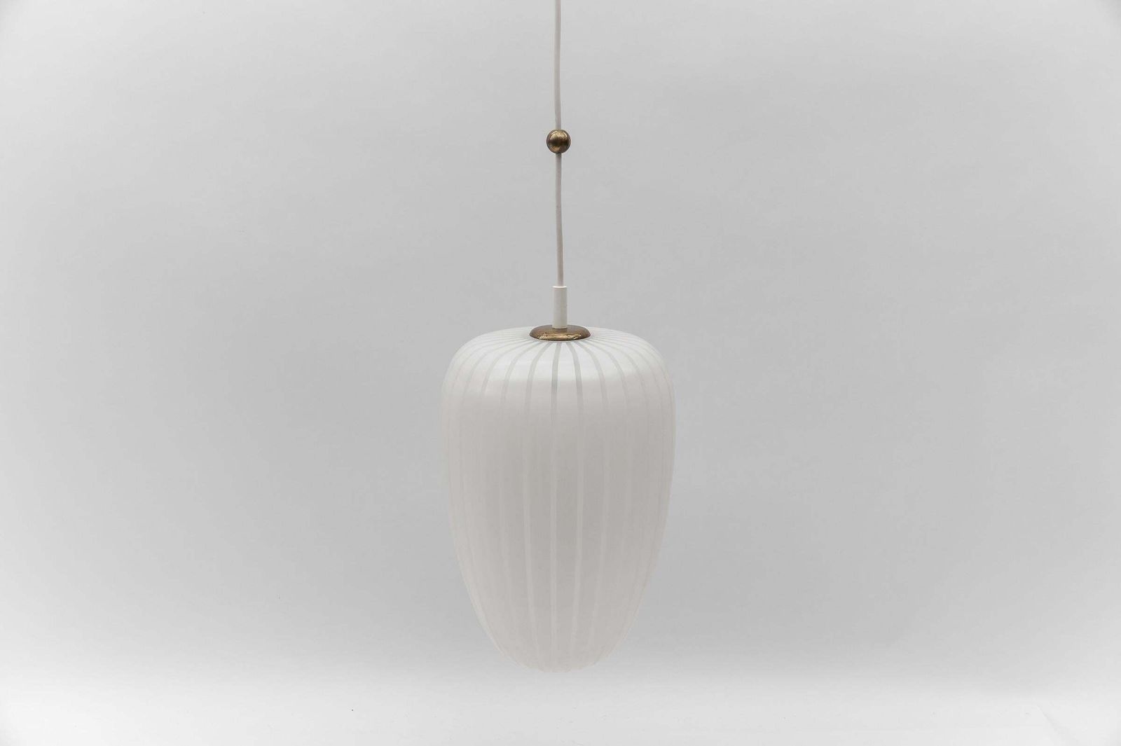 Glass Ceiling Lamp "Diana" By Wilhelm Wagenfeld For Peill & Putzler, 1954 photo vintage