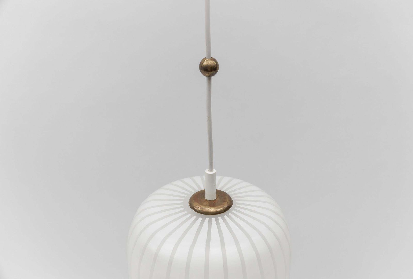 photo for sale Glass Ceiling Lamp "Diana" By Wilhelm Wagenfeld For Peill & Putzler, 1954