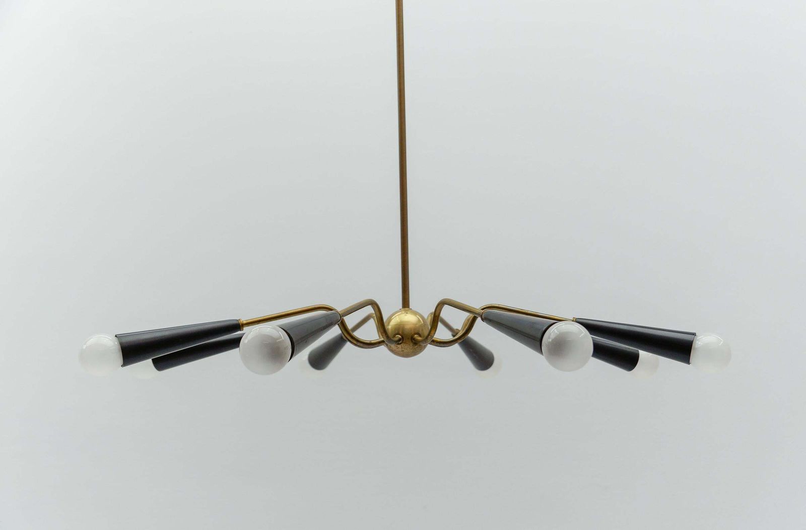 Awesome Sputnik Lamp In The Manner Of Arteluce, Italy, 1950s photo for sale