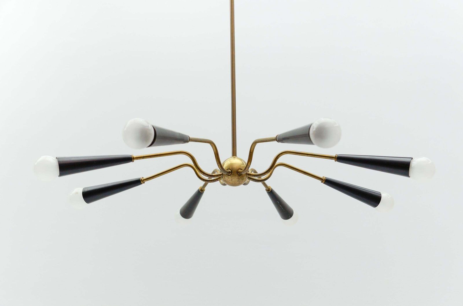 Lighting Awesome Sputnik Lamp In The Manner Of Arteluce, Italy, 1950s photo