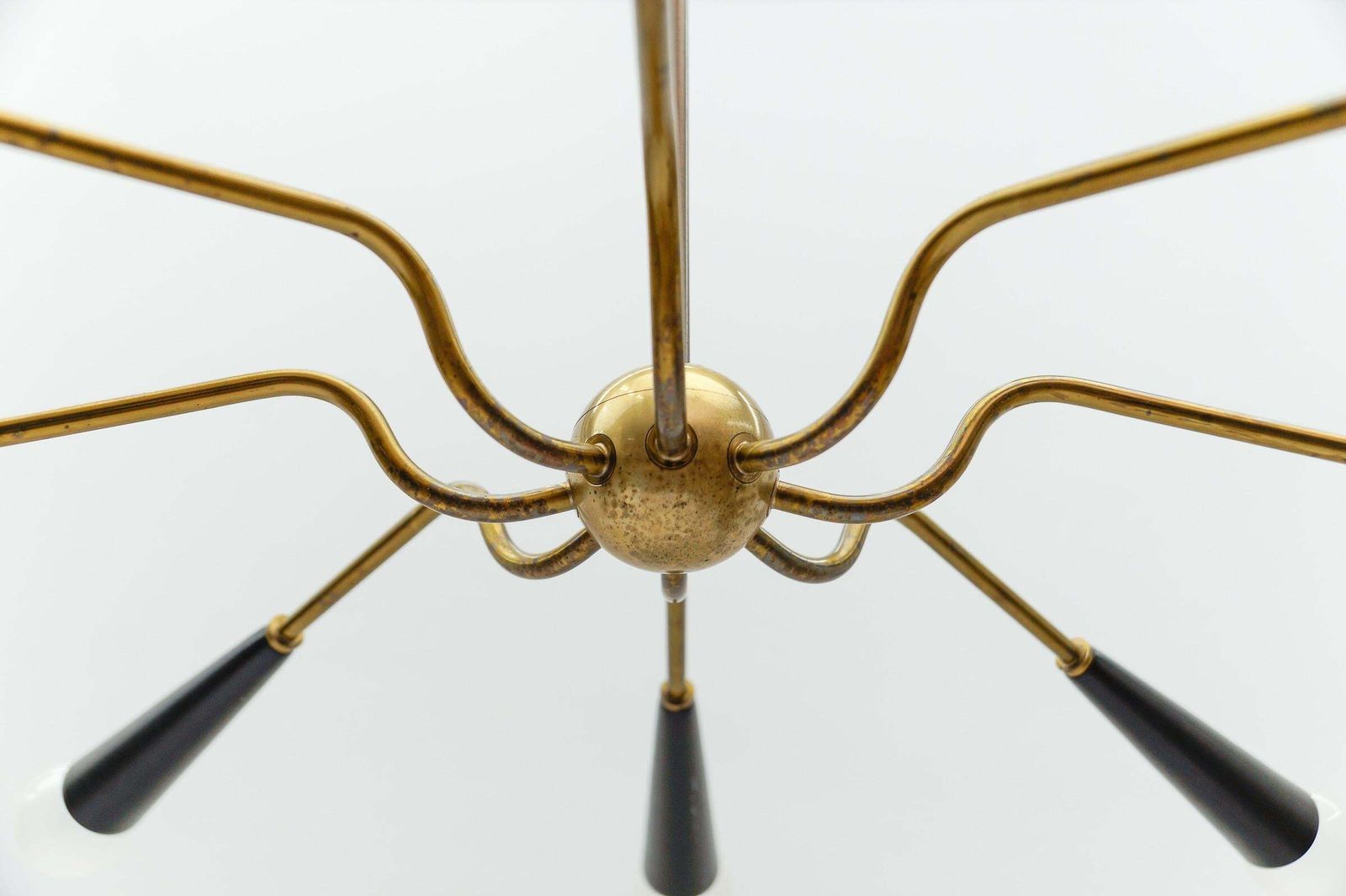 photo vintage Awesome Sputnik Lamp In The Manner Of Arteluce, Italy, 1950s