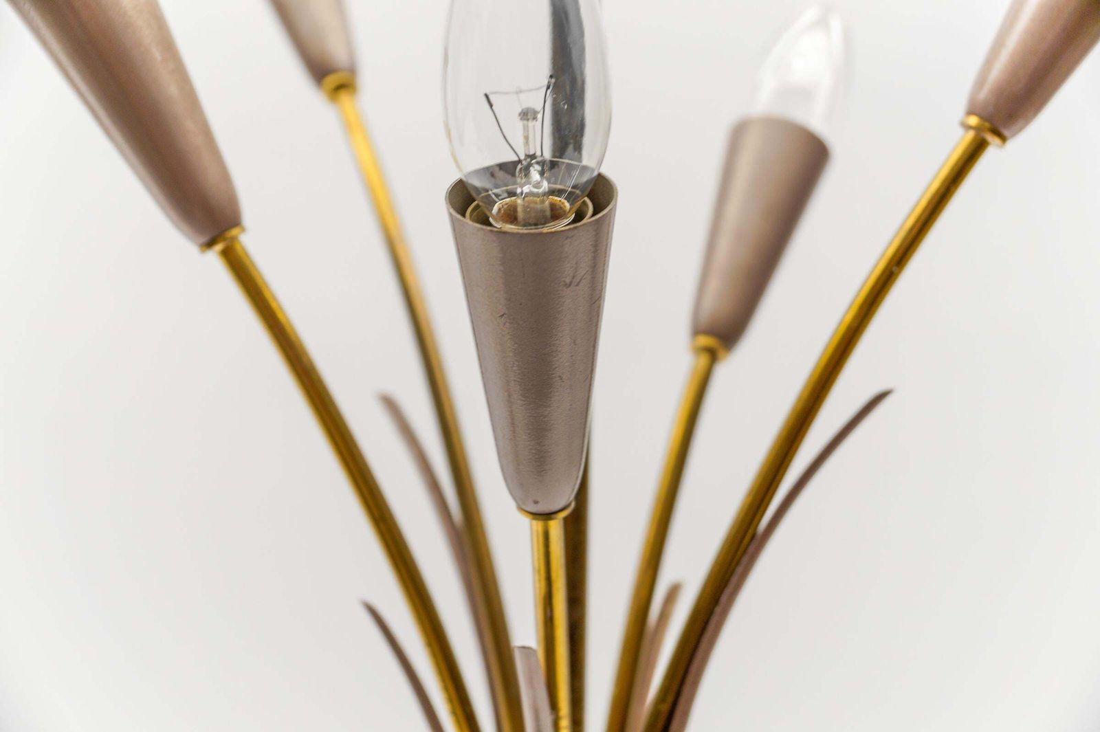 Lighting Ceiling Sputnik Lamp In The Manner Of Arteluce, Italy, 1950s photo