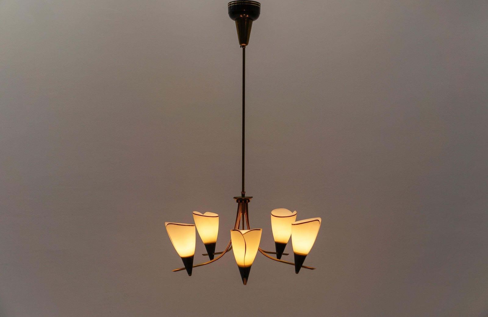 Awesome Sputnik Lamp In The Manner Of Arteluce, Italy, 1950s photo vinterior