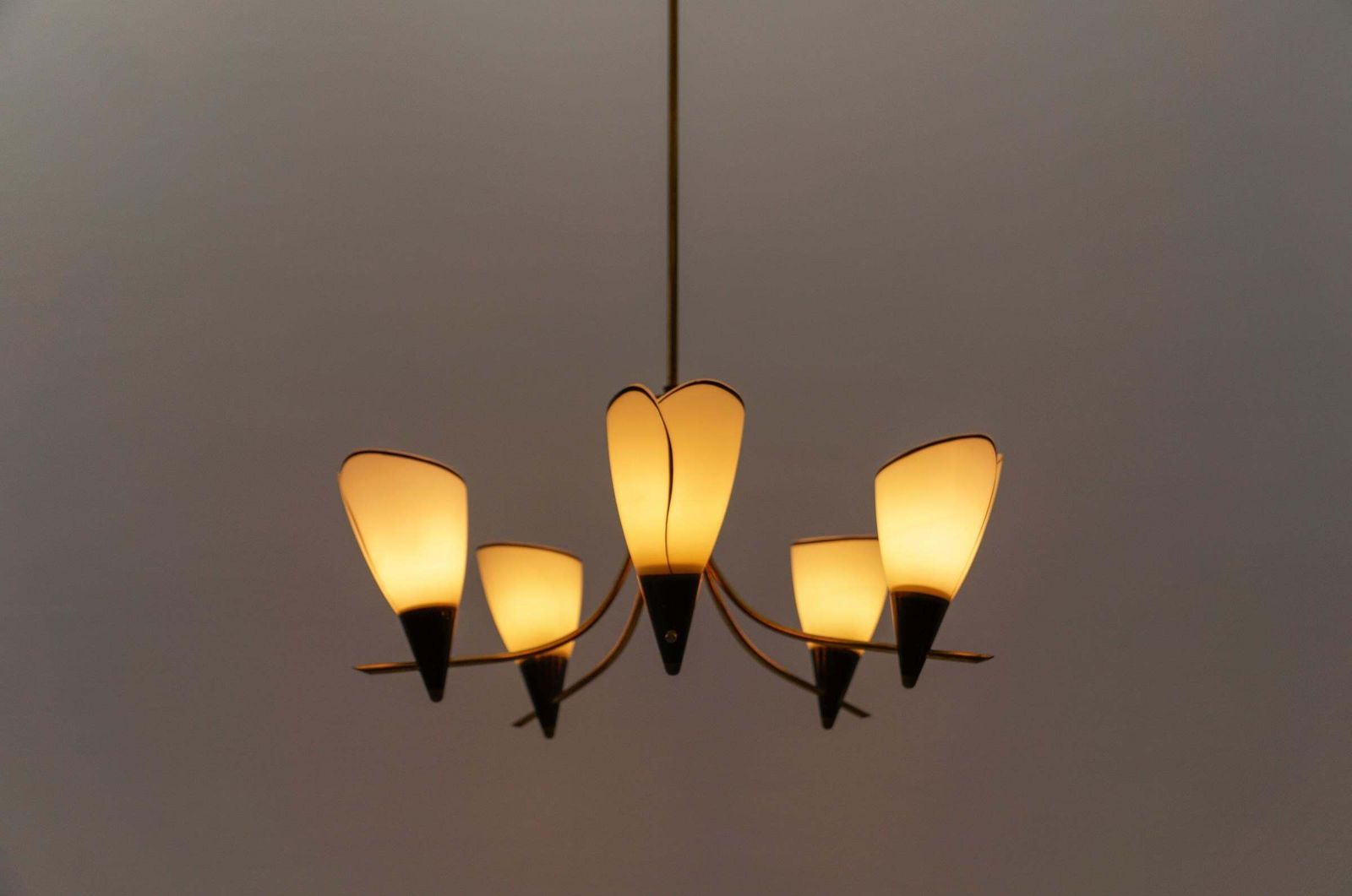 photo buy Awesome Sputnik Lamp In The Manner Of Arteluce, Italy, 1950s