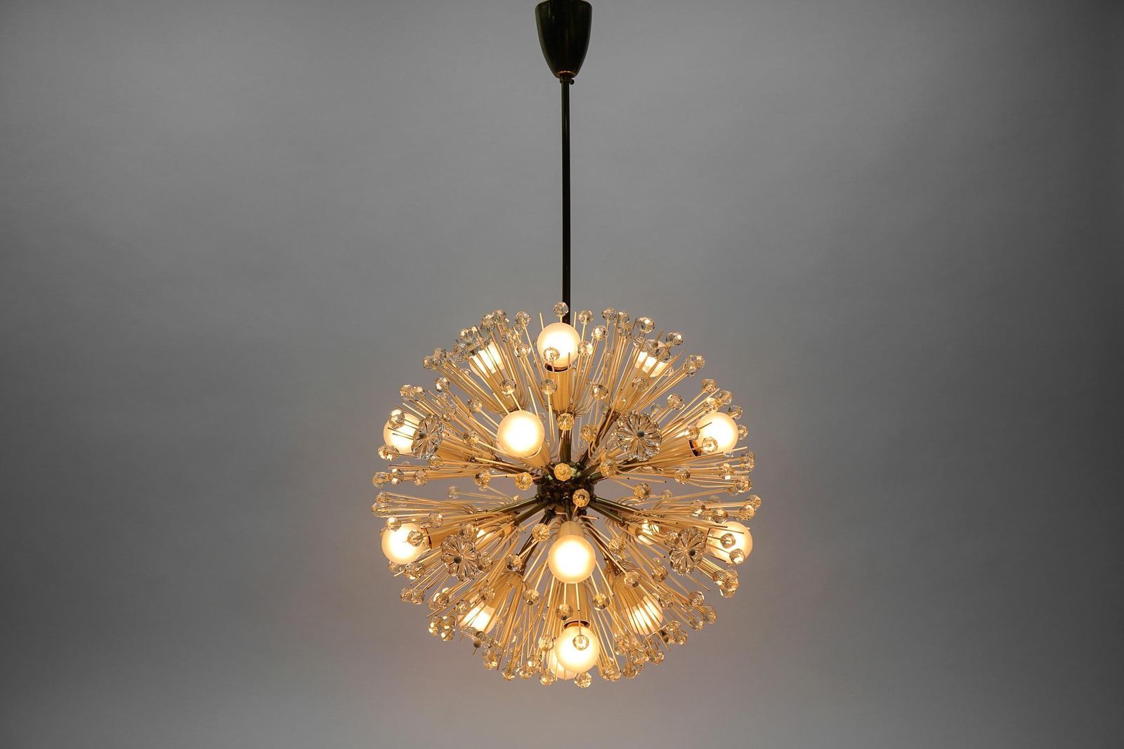 Lovely Snowflake Lamp By Emil Stejnar For Rupert Nikoll, 1950s, Austria photo for sale