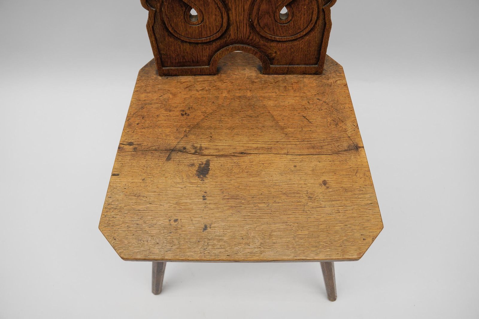 photo furniture Alsatian Chair With Interlacing Pattern On The Back, France 1930s