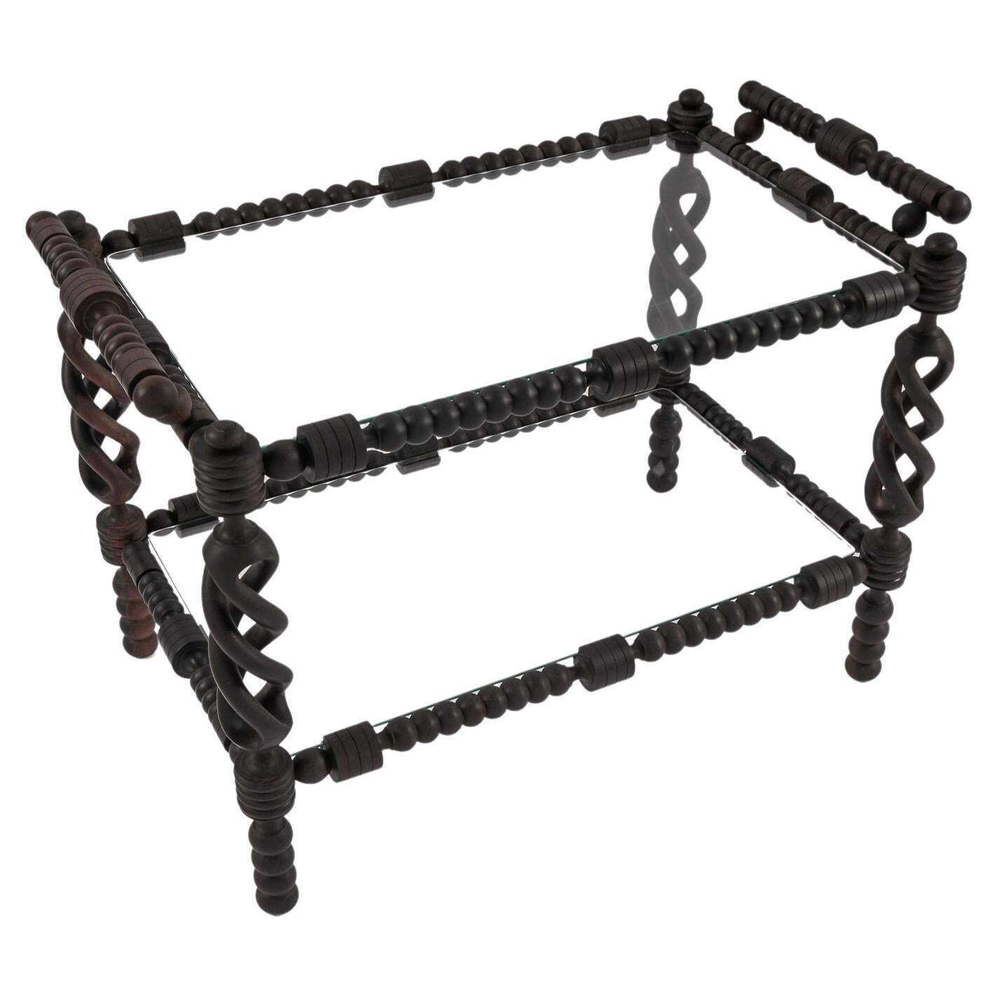 Rare And Very Decorative Serving Table From France With African Influences