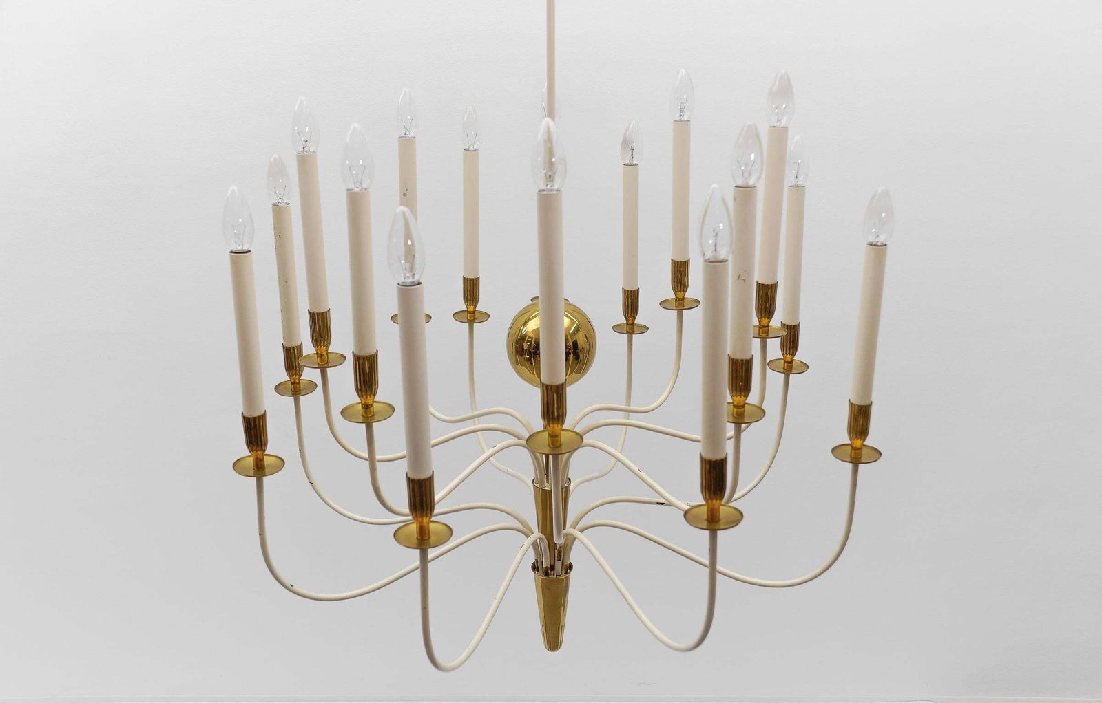 Amazing Huge Chandelier By Vereinigte Werkstätten München, 1950s Germany photo buy