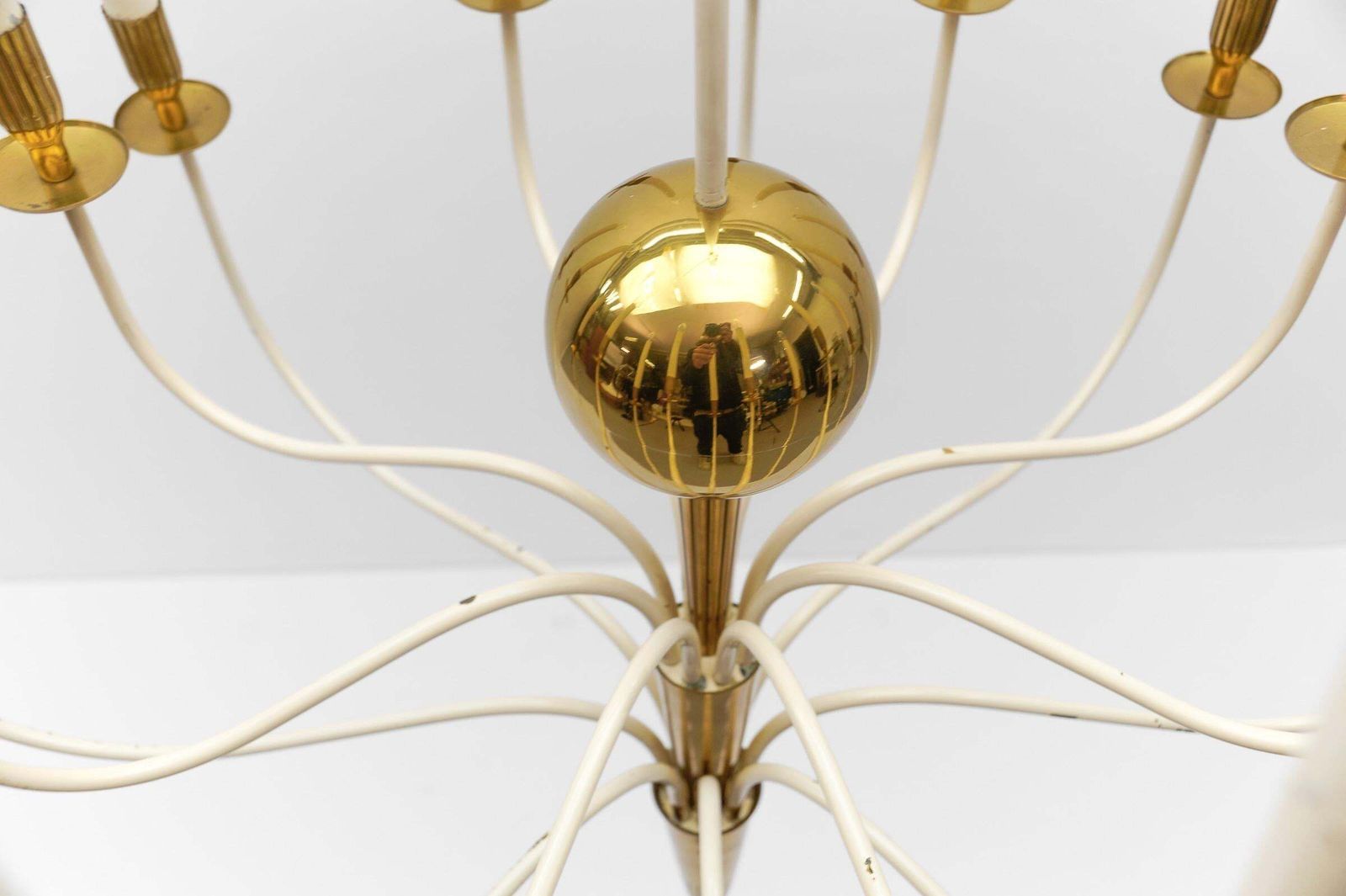 photo buy Amazing Huge Chandelier By Vereinigte Werkstätten München, 1950s Germany
