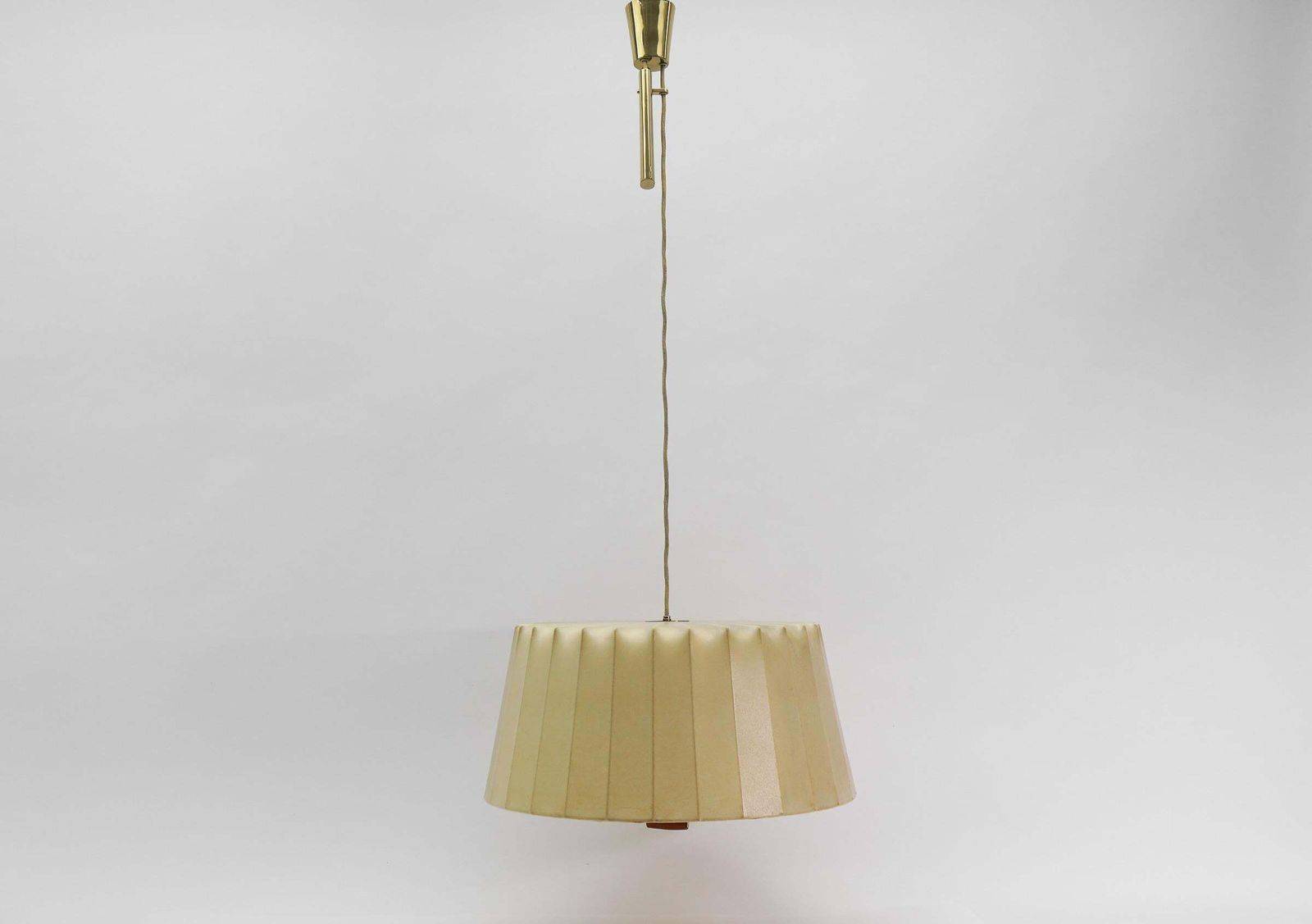 Lovely Cocoon Counterweight Hanging Lamp By Münchener Werkstätten, 1950s Germany photo furniture