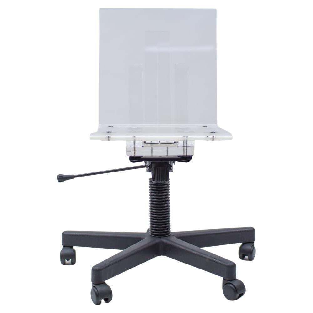 Very Rare Plexiglass Desk Chair, 1990s, Italy photo furniture